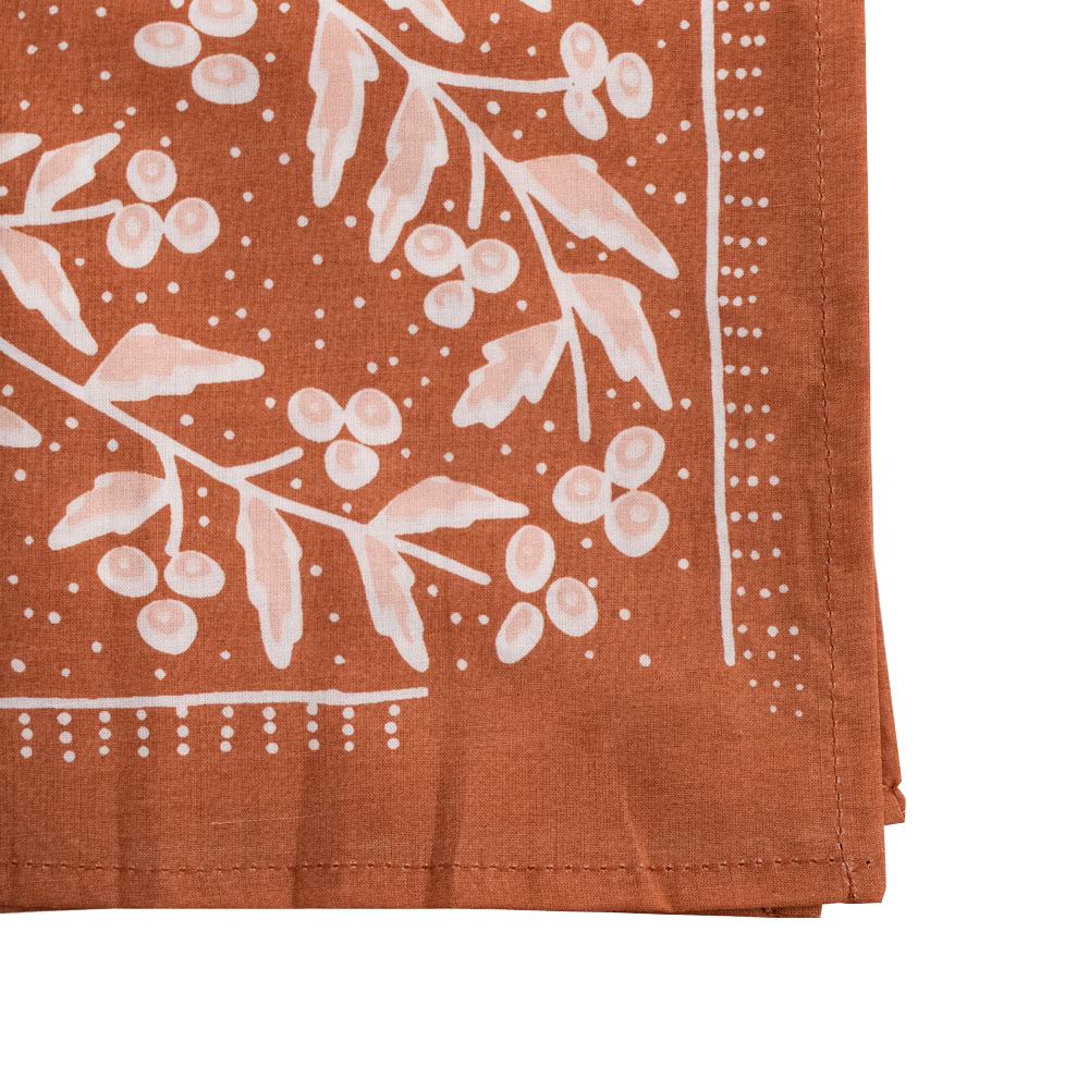 Folk Bandana, Copper Floral