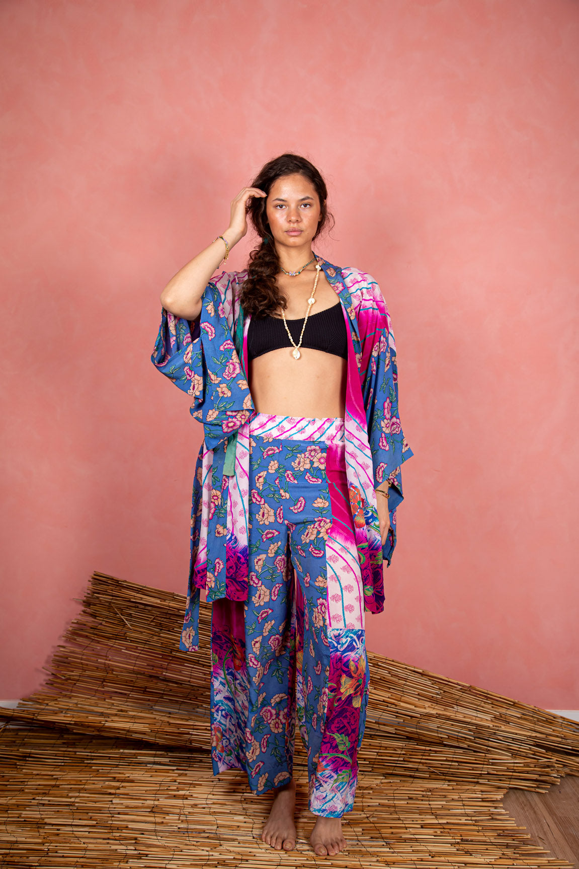 Marigold Robe, Fuscia L