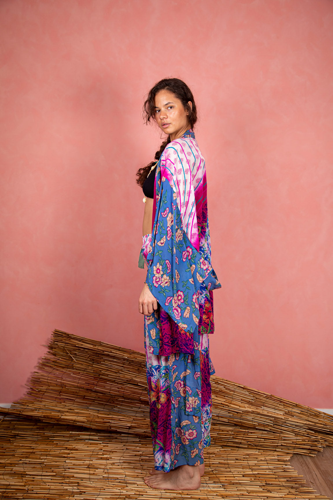 Marigold Robe, Fuscia L