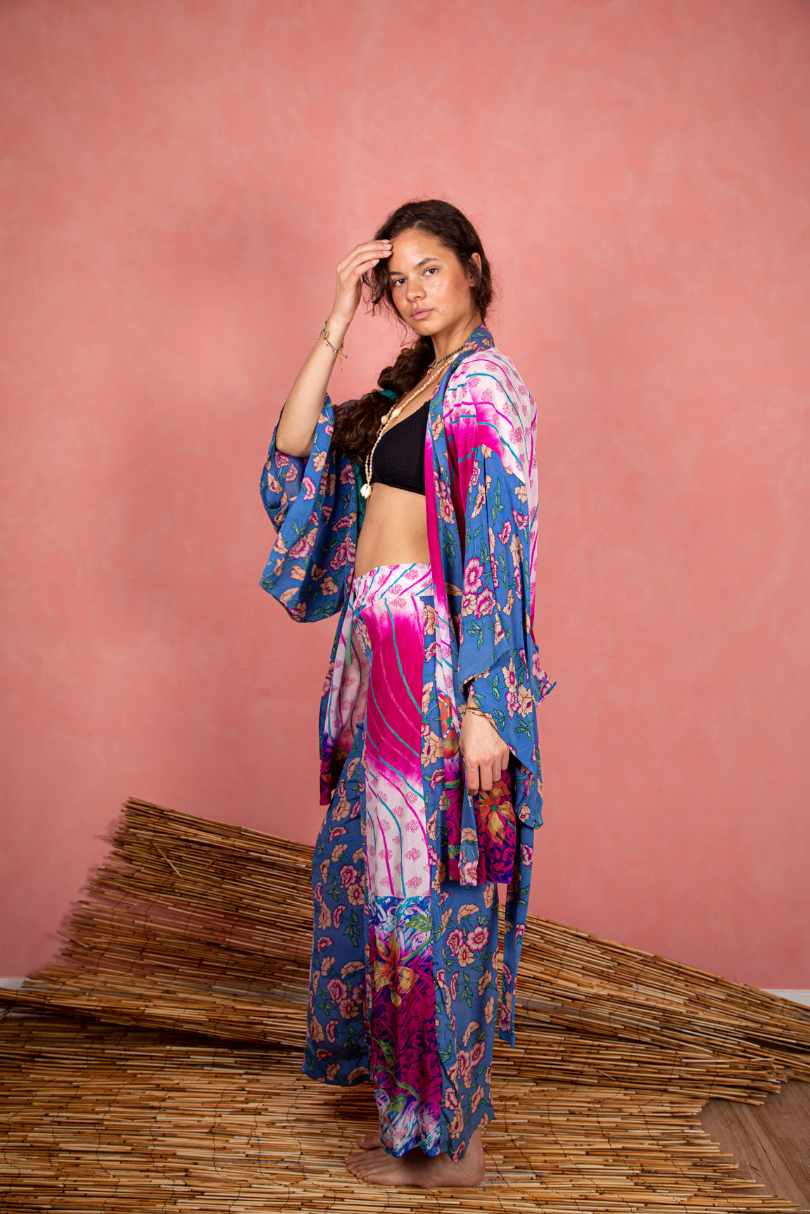 Marigold Robe, Fuscia L