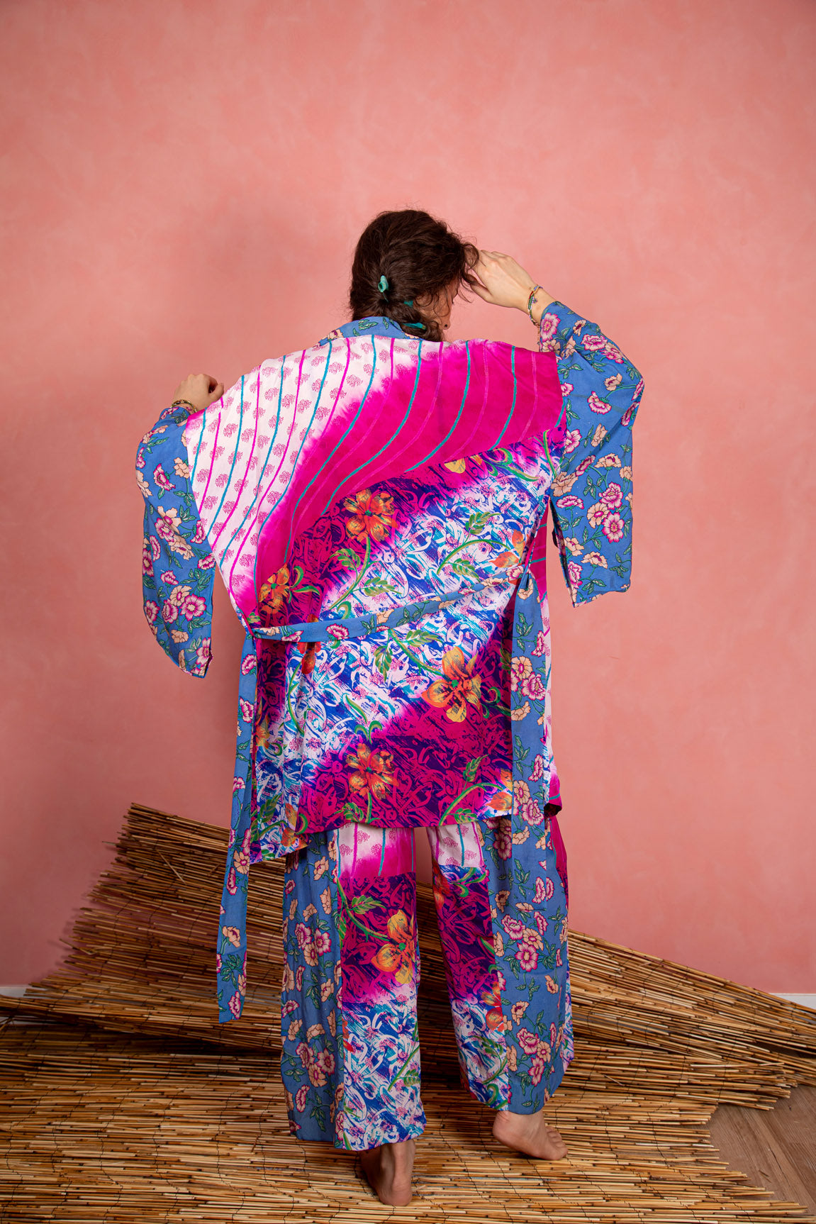 Marigold Robe, Fuscia L