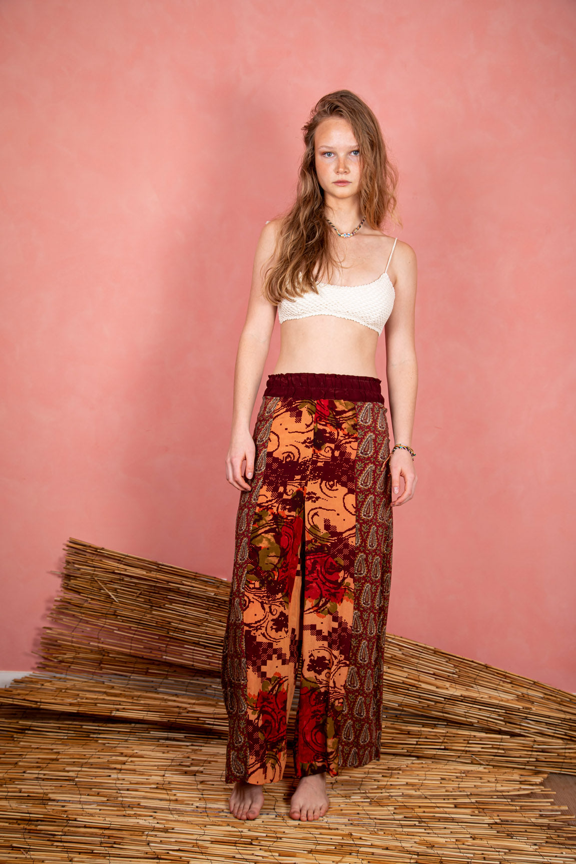 Marigold Pant, Crimson XS