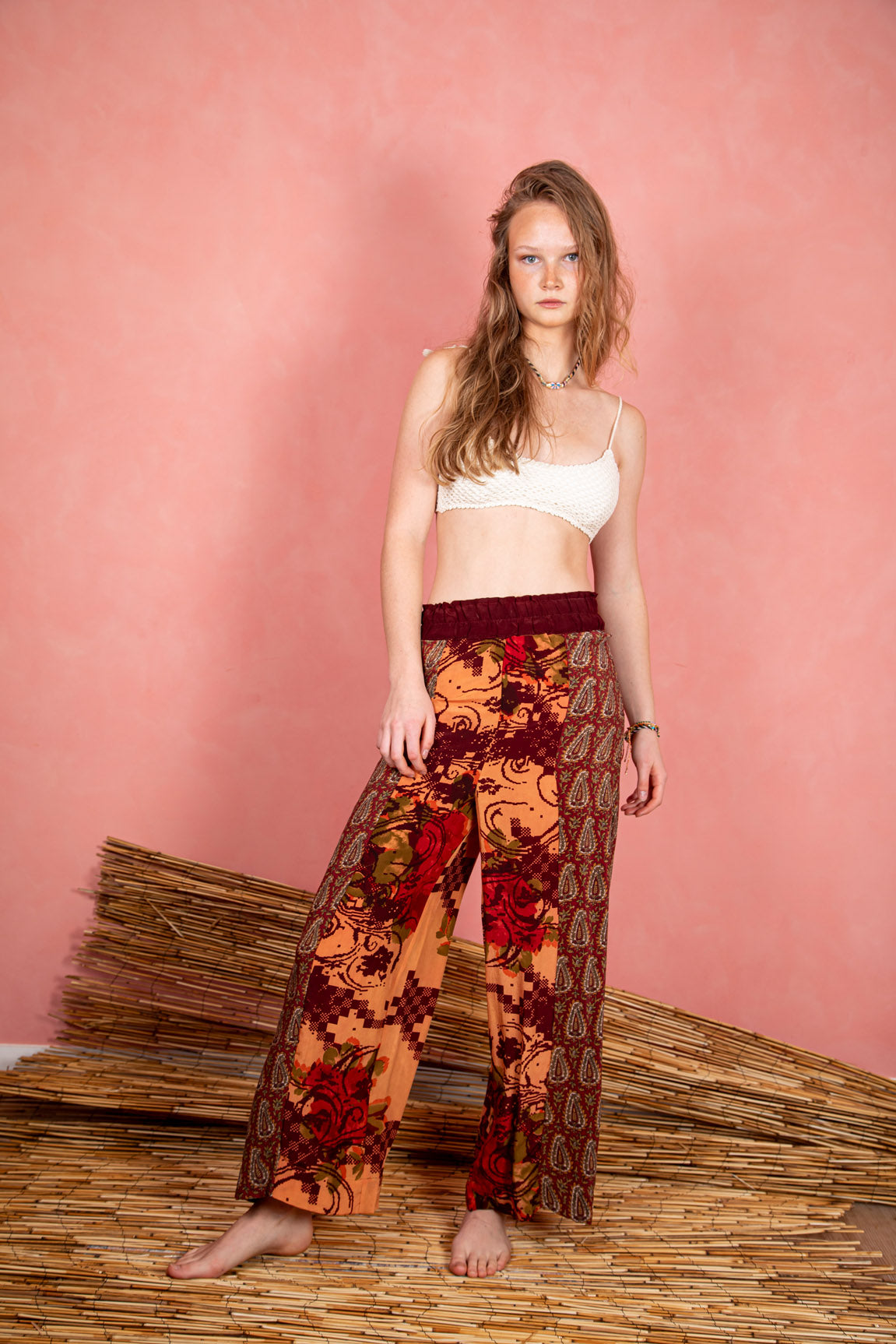 Marigold Pant, Crimson XS