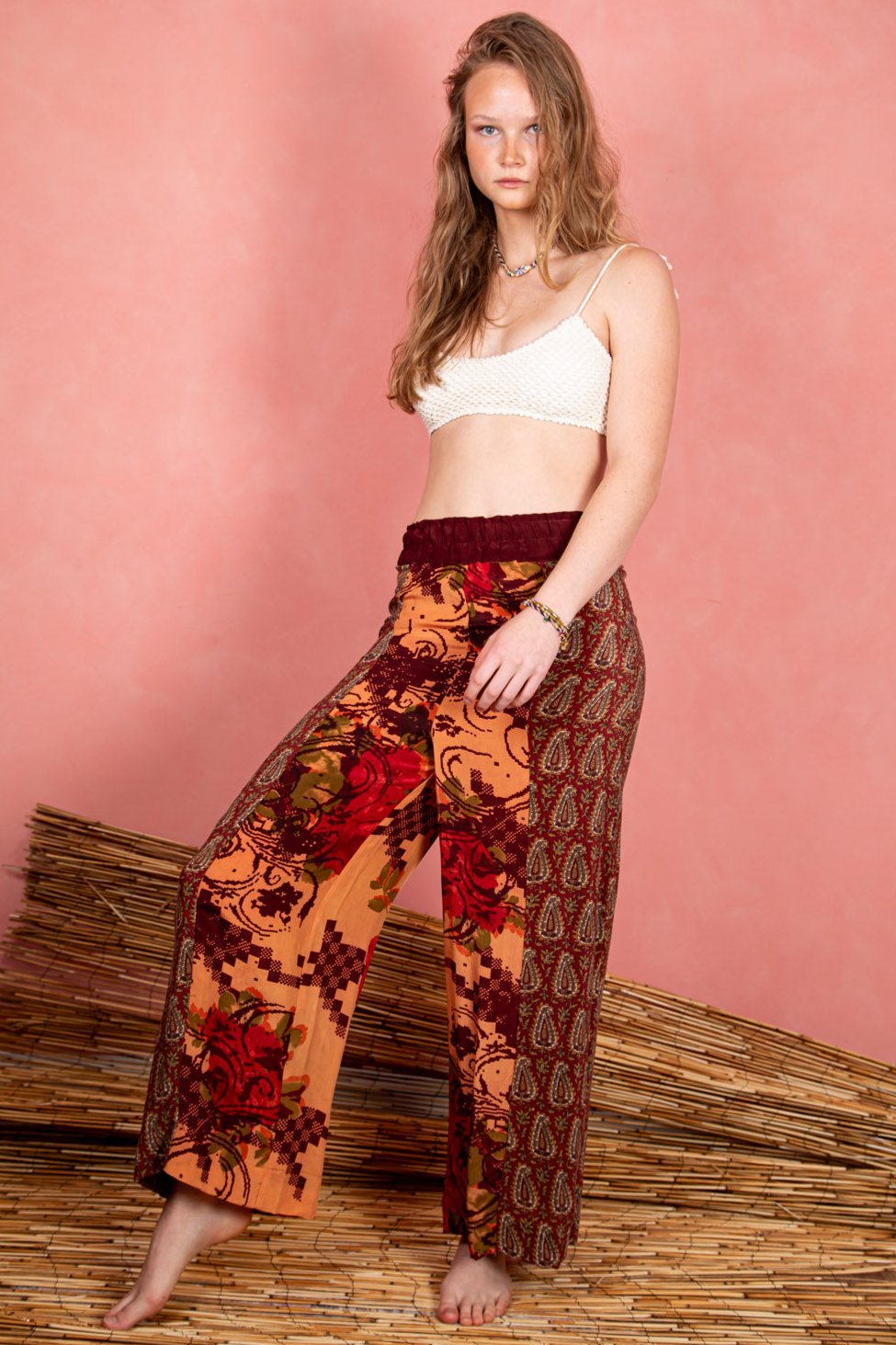 Marigold Pant, Crimson XS