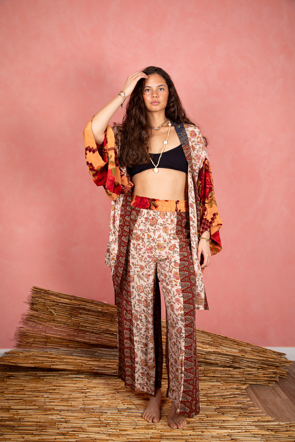 Marigold Pant, Soft Crimson L