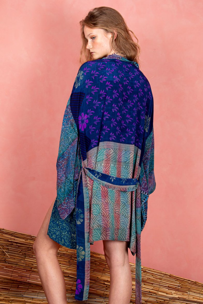 Marigold Robe, Indigo S