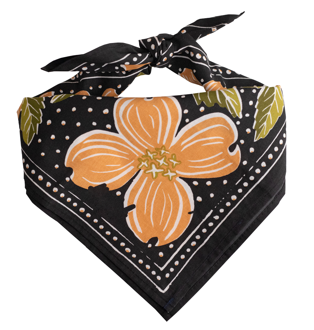 Folk Bandana, Dogwood Flower