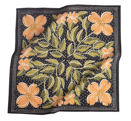 Folk Bandana, Dogwood Flower