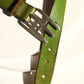 VINTAGE GREEN LEATHER BELT XS