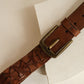 KOMPANERO COGNAC BRAIDED BELT