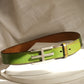 VINTAGE GREEN LEATHER BELT XS