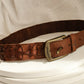 KOMPANERO COGNAC BRAIDED BELT