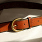 VINTAGE TAN STUDDED BELT M