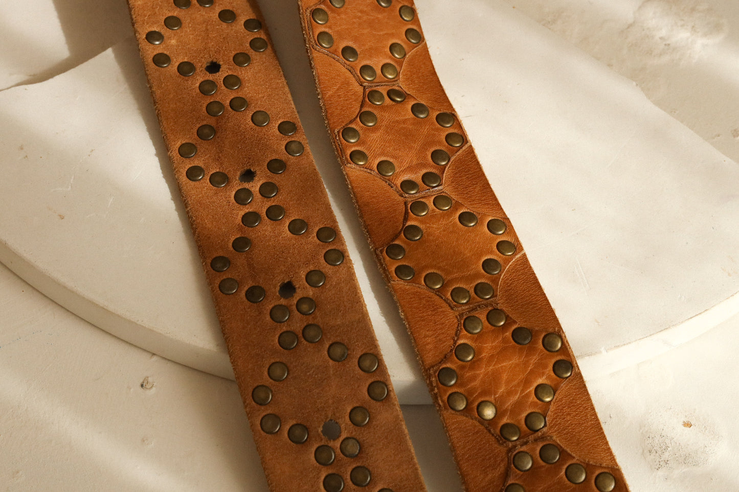 KOMPANERO TAN STUD BELT XS/S