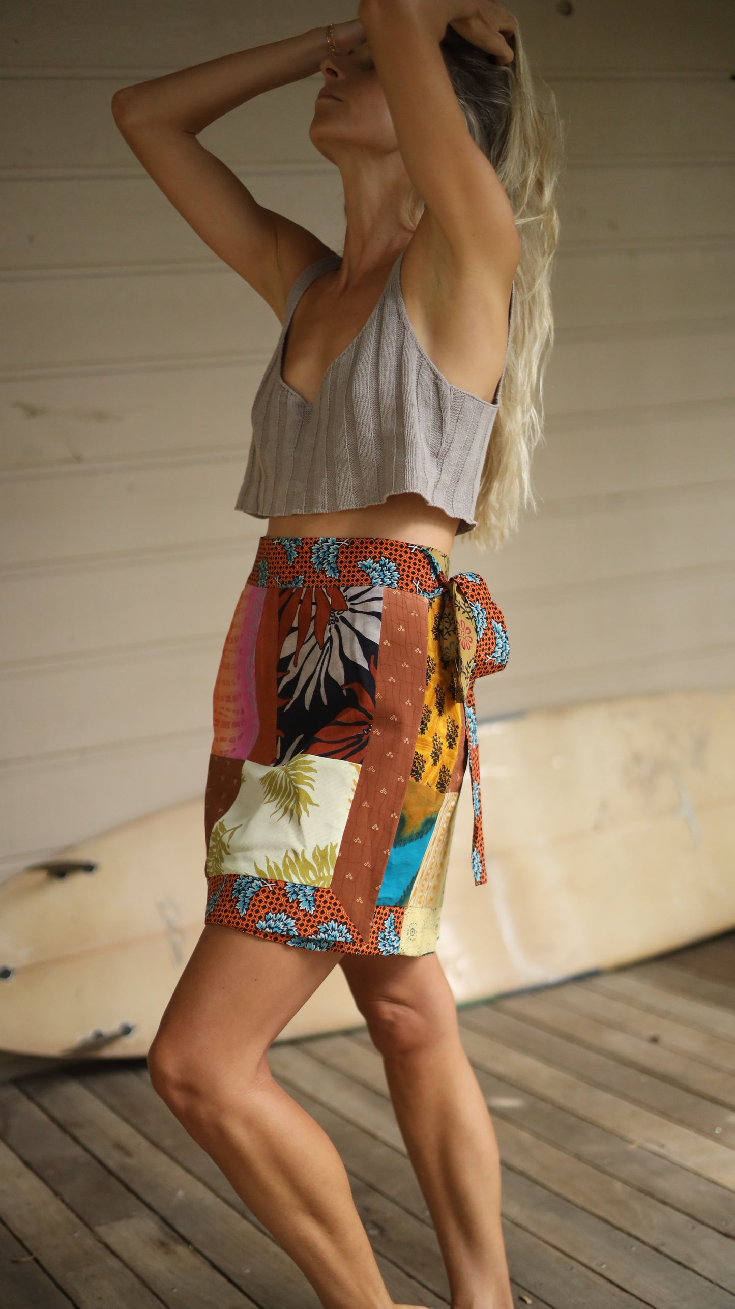 Wrap Skirt Earthy 02, O/S