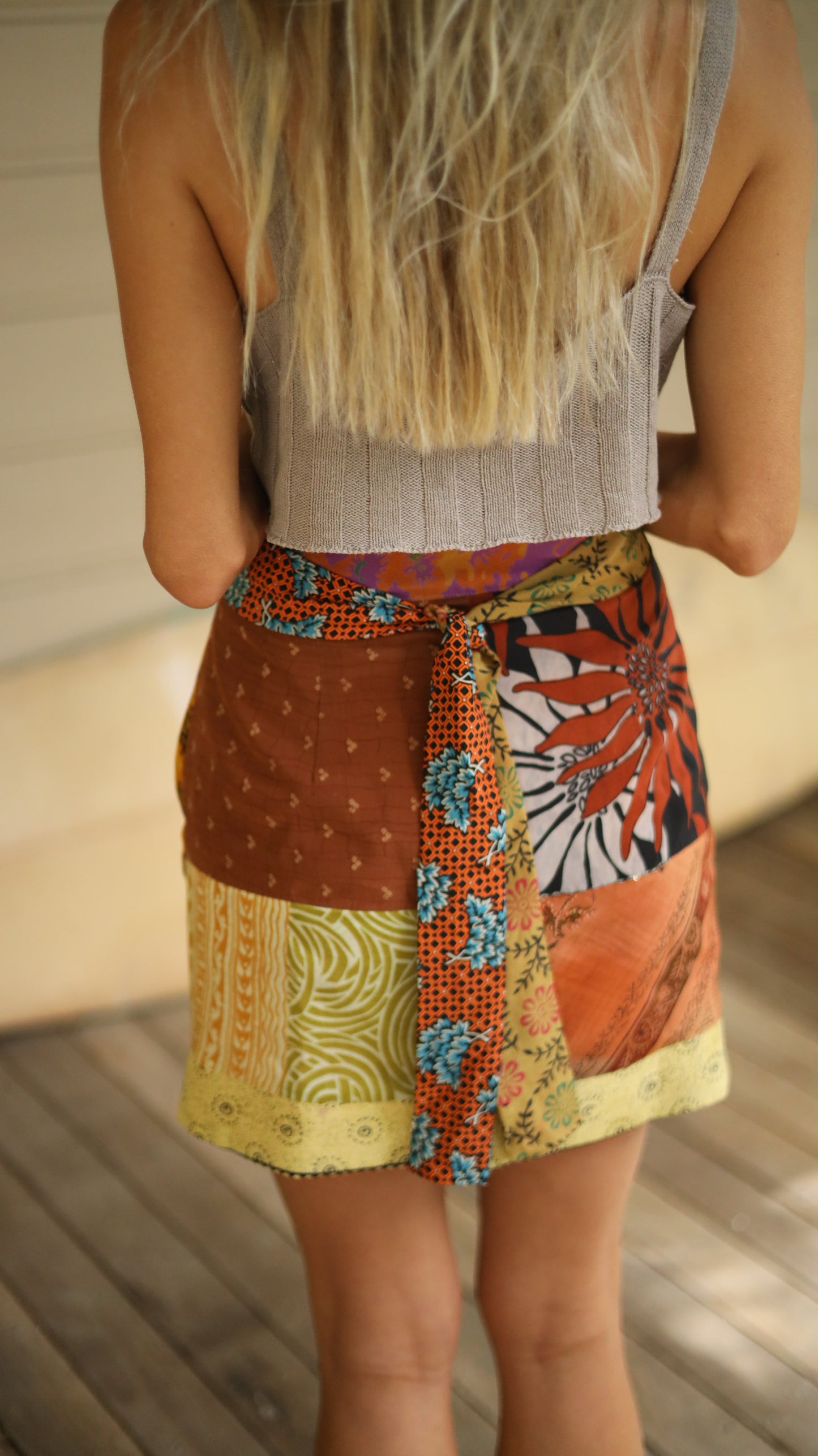 Wrap Skirt Earthy 02, O/S