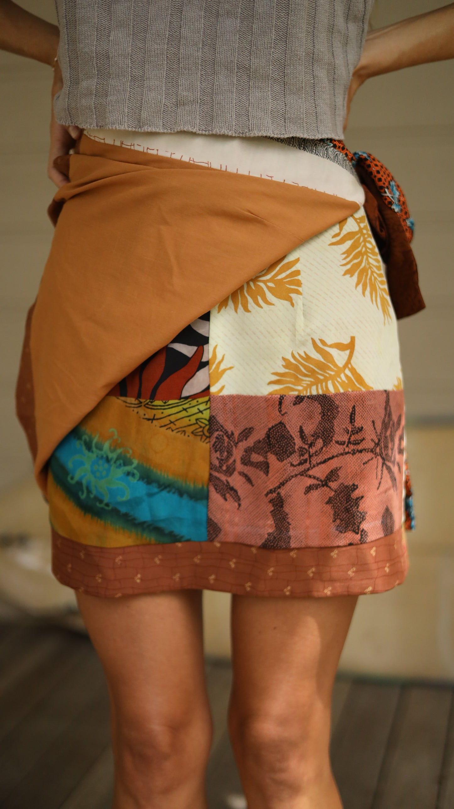 Wrap Skirt Earthy 03, O/S