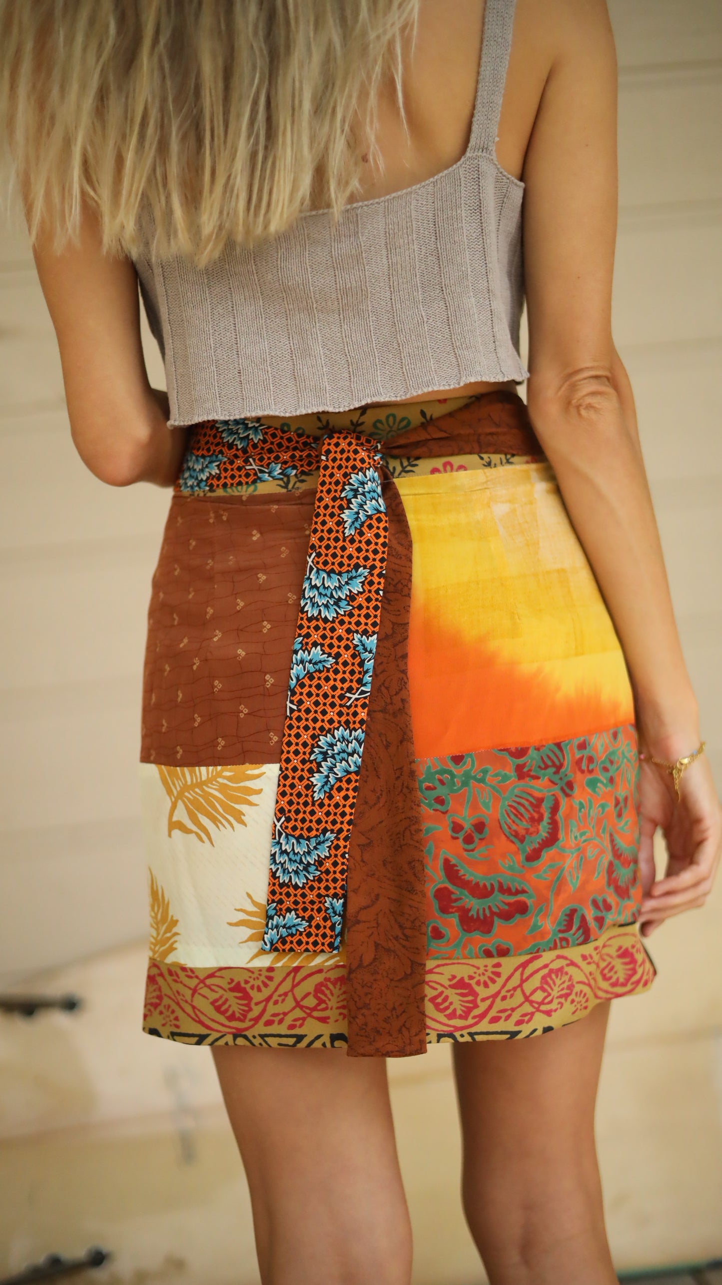 Wrap Skirt Earthy 03, O/S