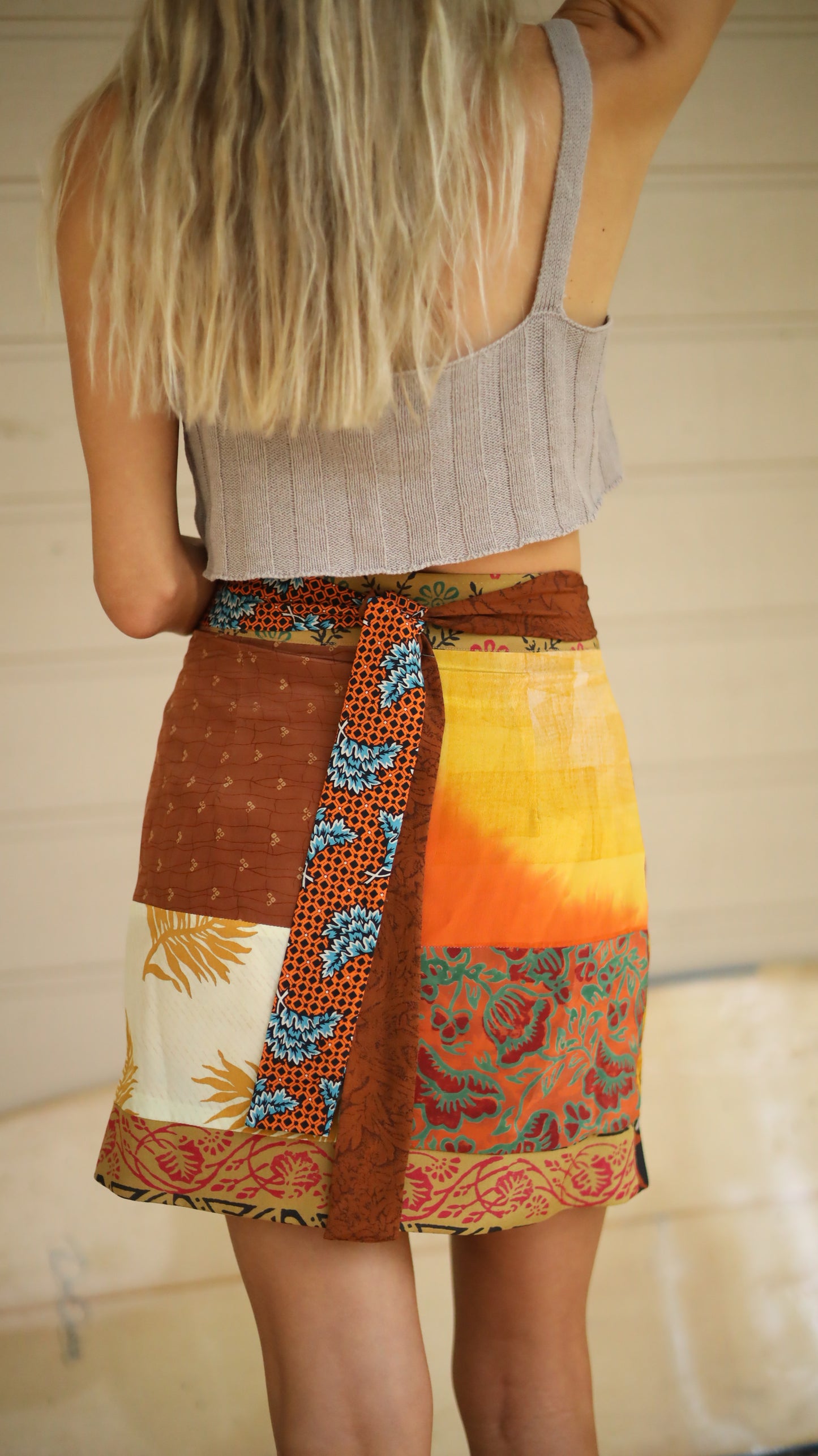 Wrap Skirt Earthy 03, O/S