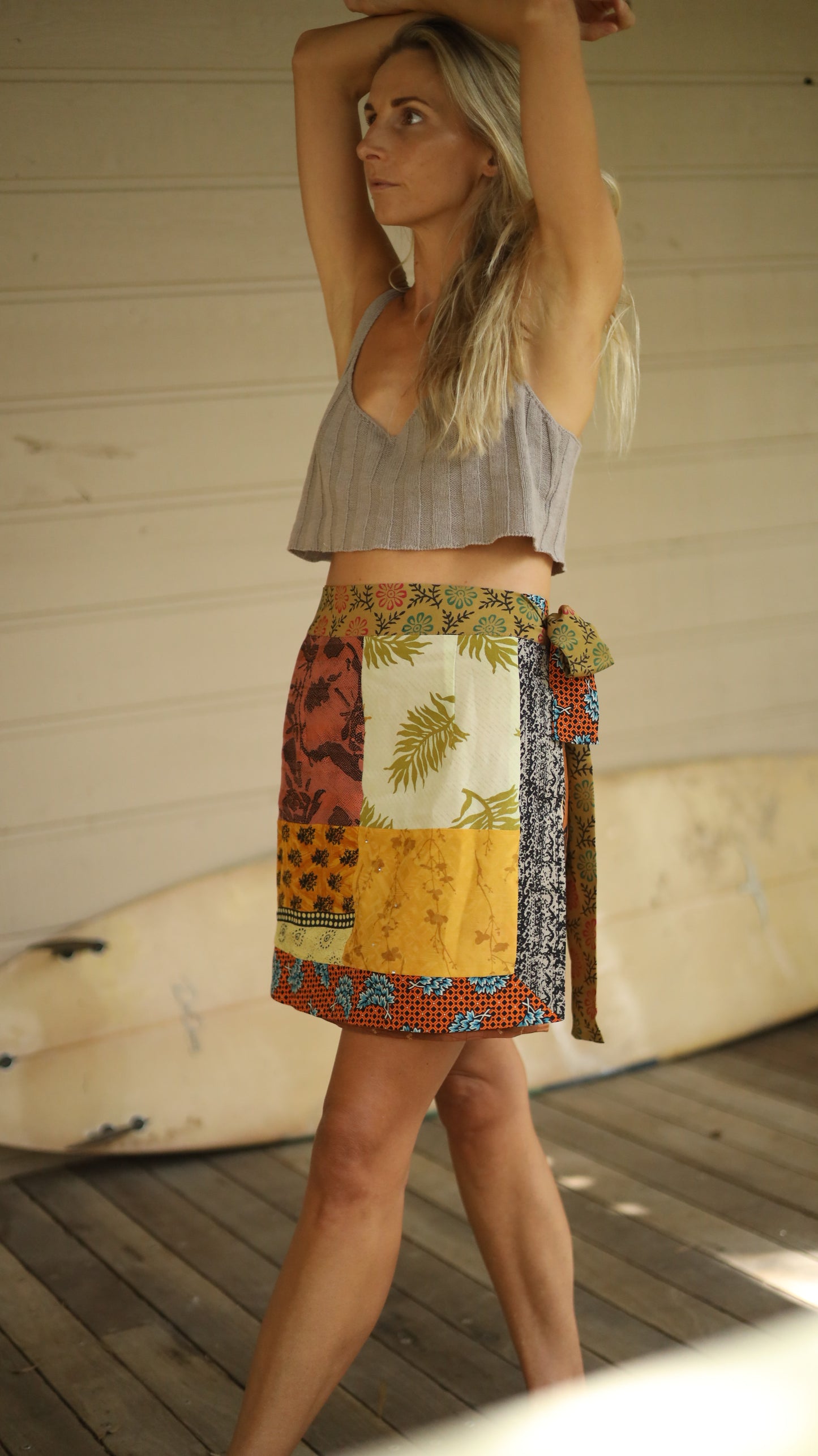 Wrap Skirt Earthy 04, O/S