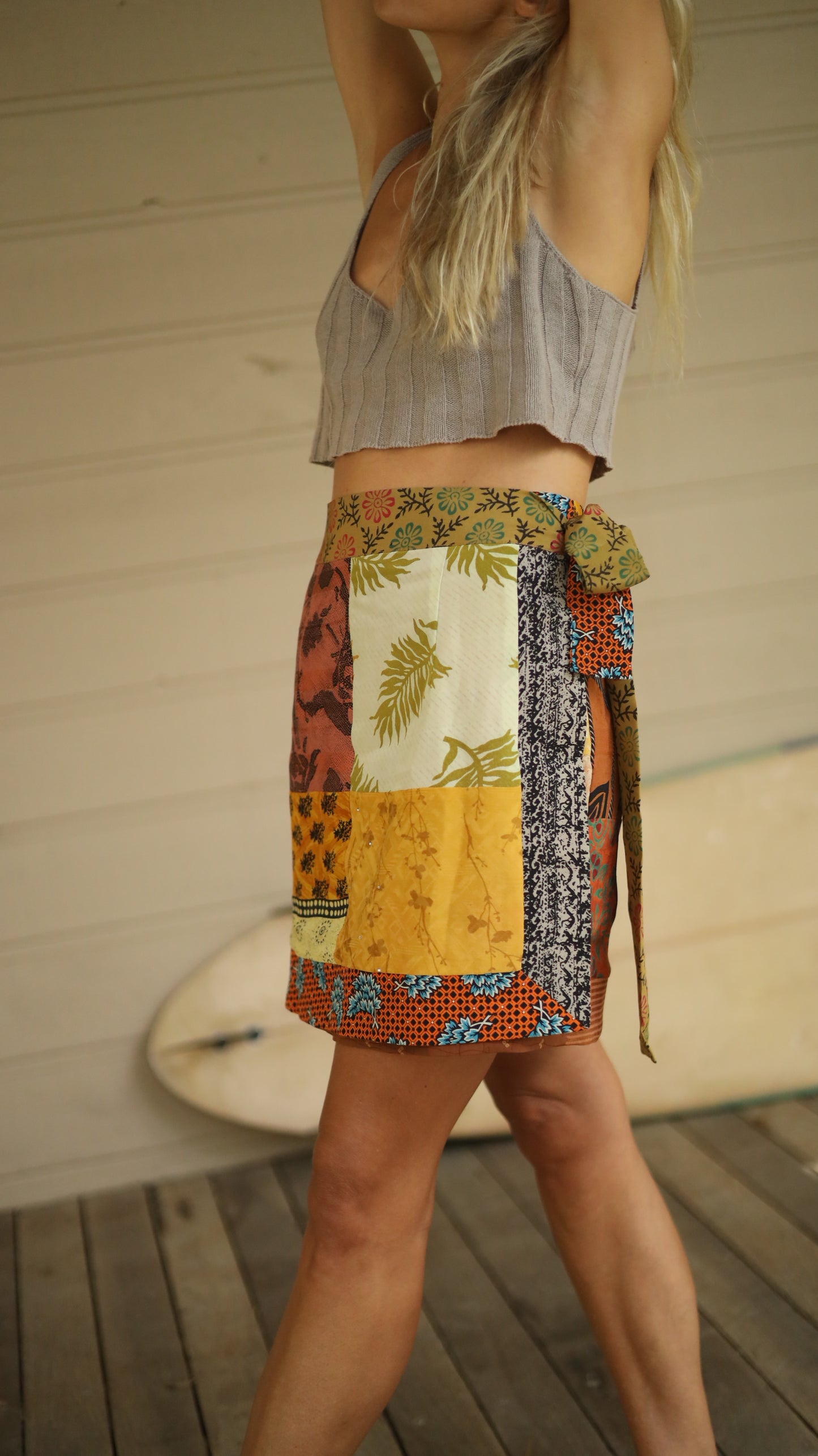 Wrap Skirt Earthy 04, O/S