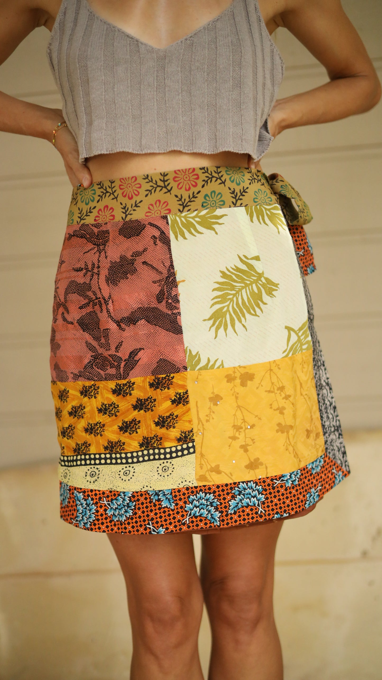 Wrap Skirt Earthy 04, O/S