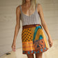 Wrap Skirt Earthy 06, O/S