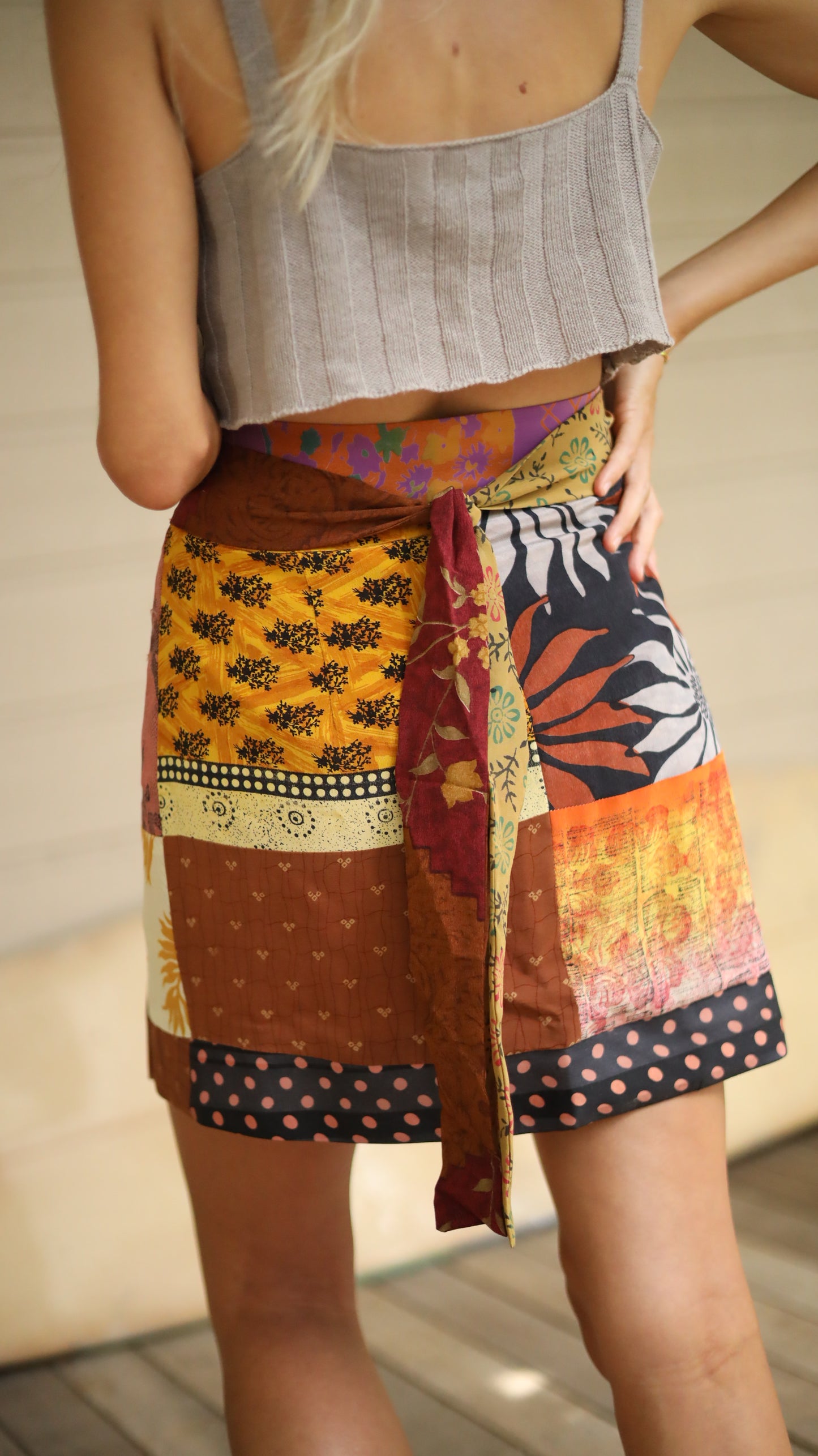 Wrap Skirt Earthy 06, O/S