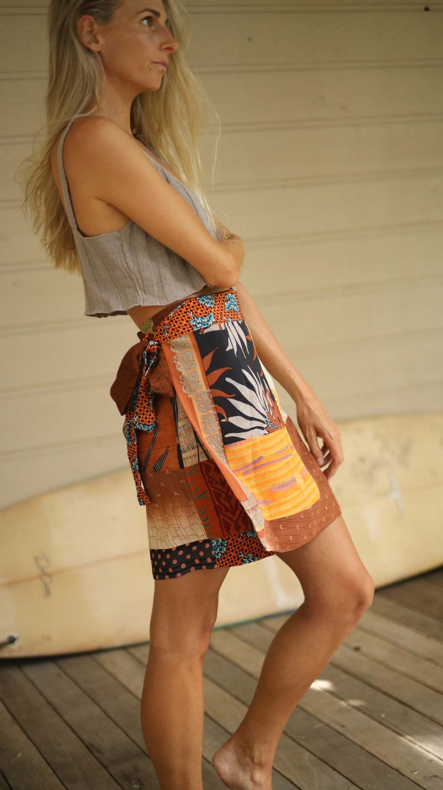 Wrap Skirt Earthy 05, O/S