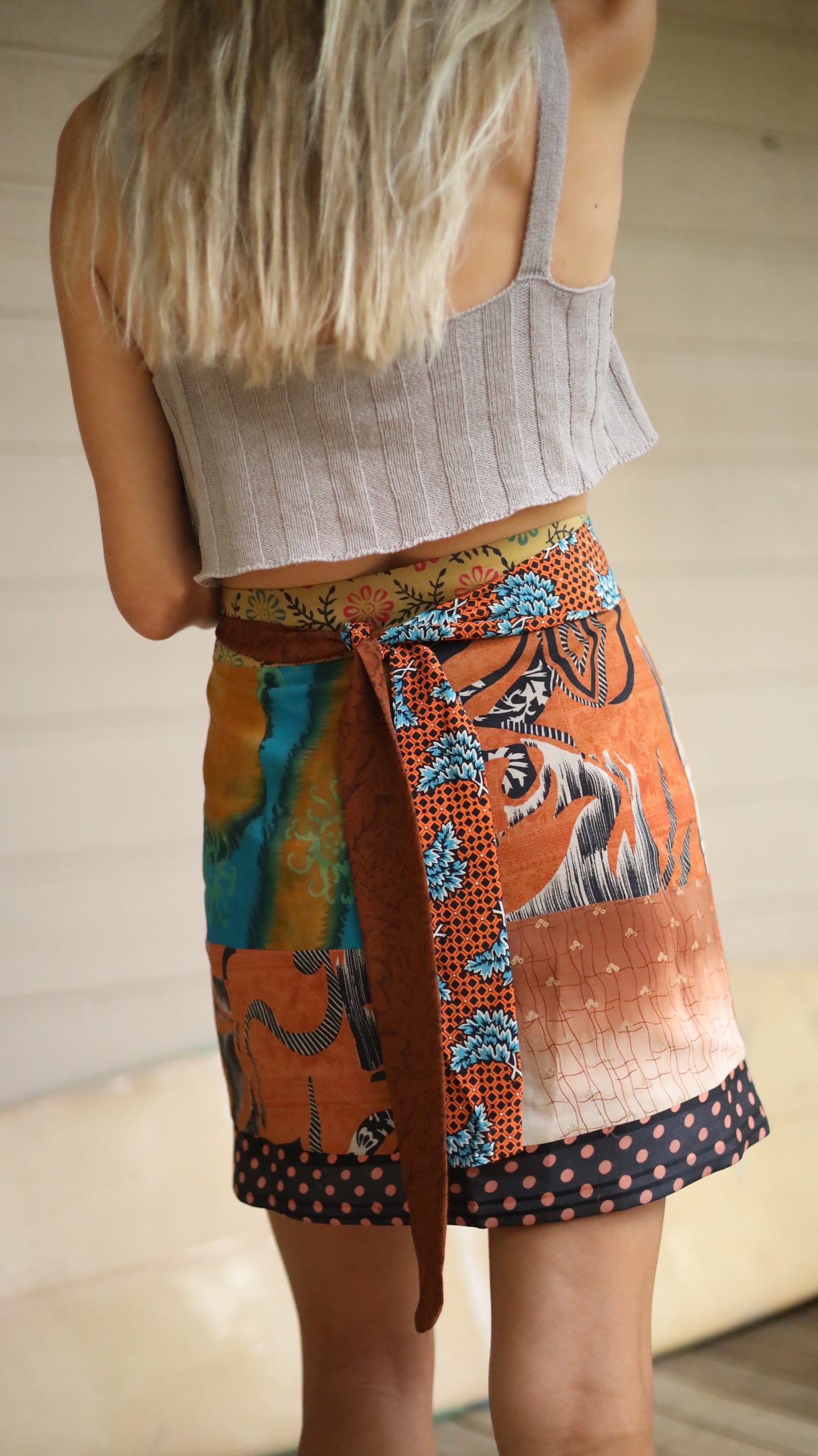 Wrap Skirt Earthy 05, O/S