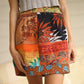 Wrap Skirt Earthy 07, O/S