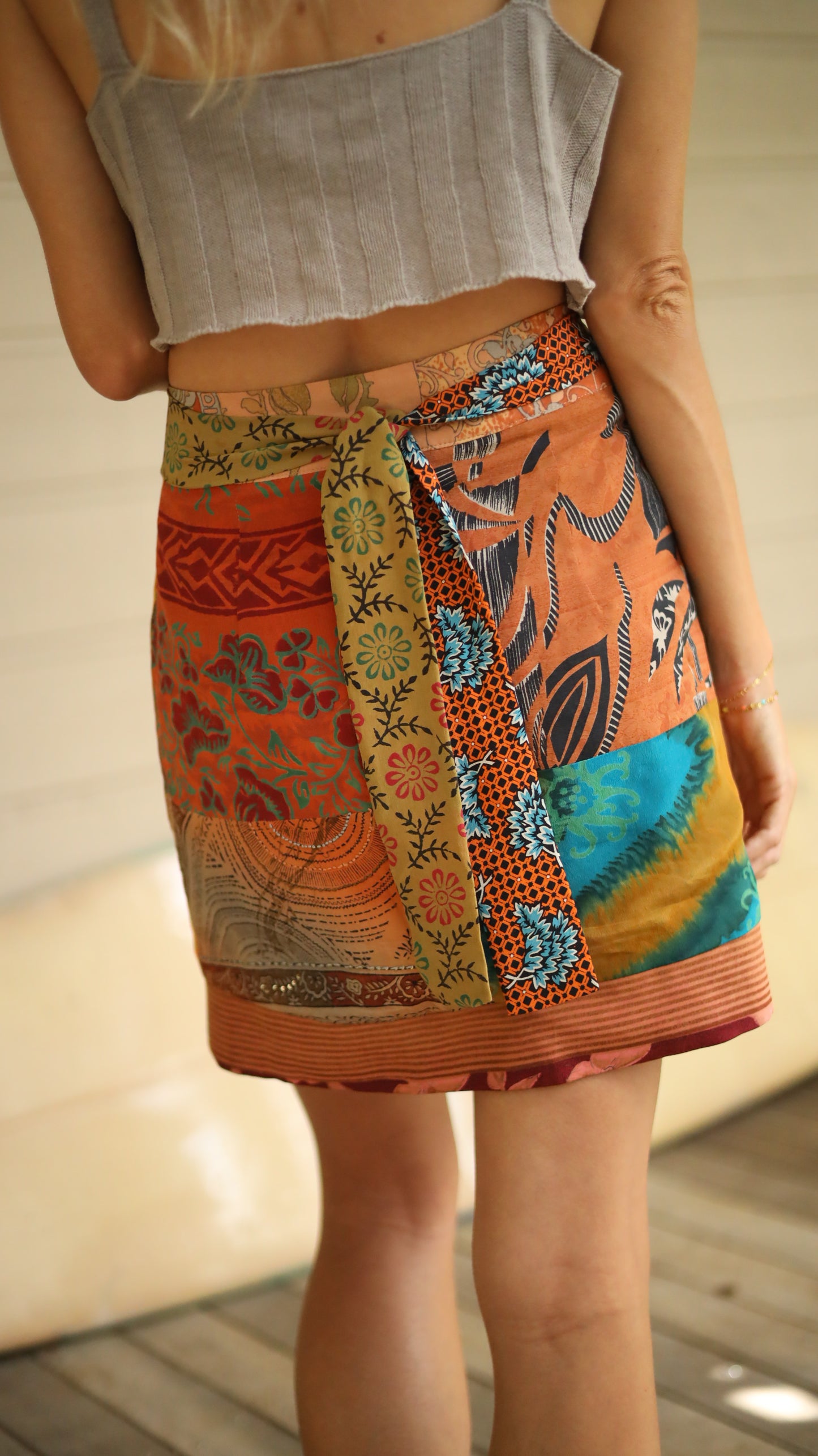 Wrap Skirt Earthy 07, O/S