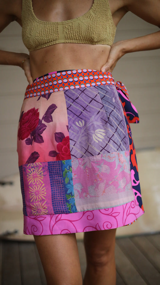 Wrap Skirt Hibiscus 10, O/S