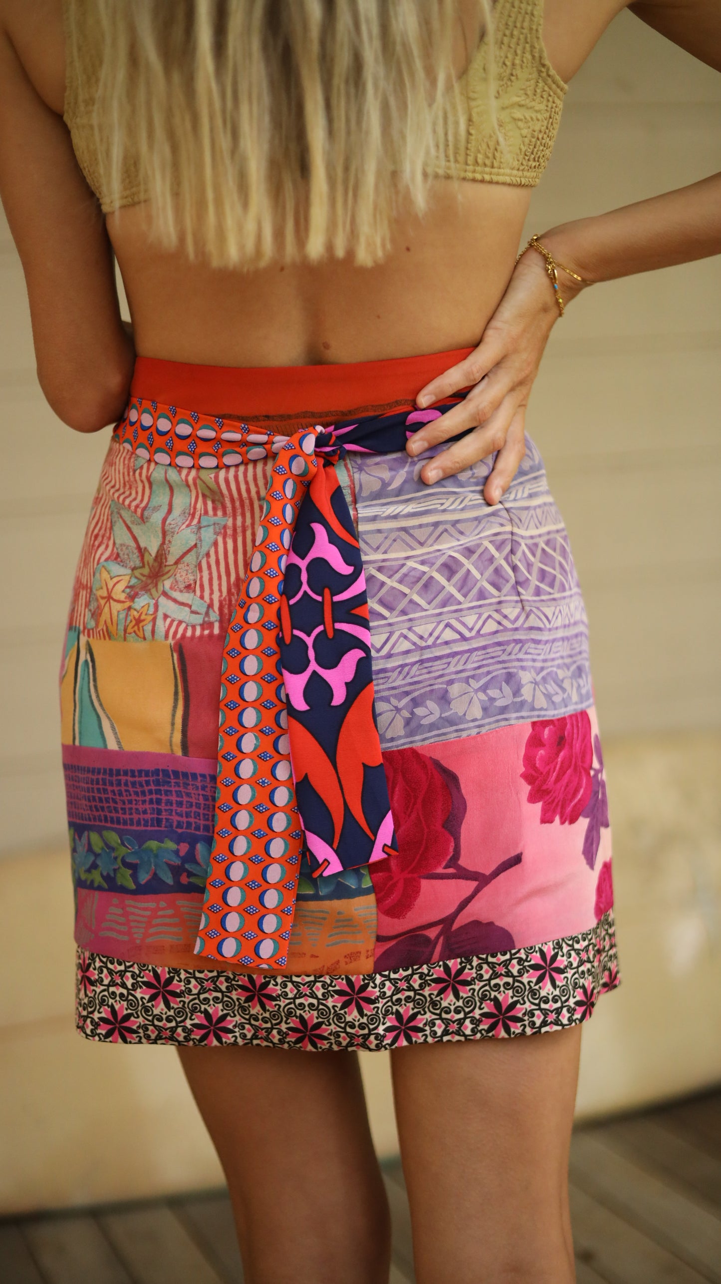 Wrap Skirt Hibiscus 10, O/S