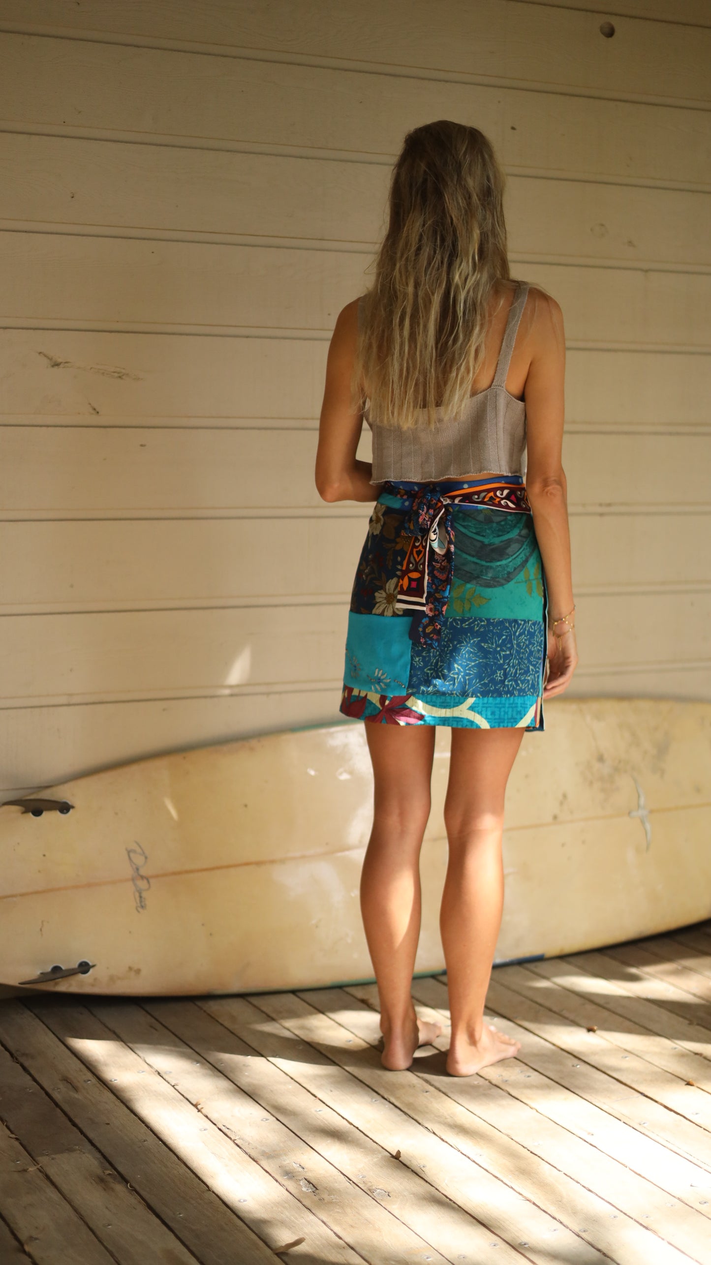 Wrap Skirt Ocean 02, O/S