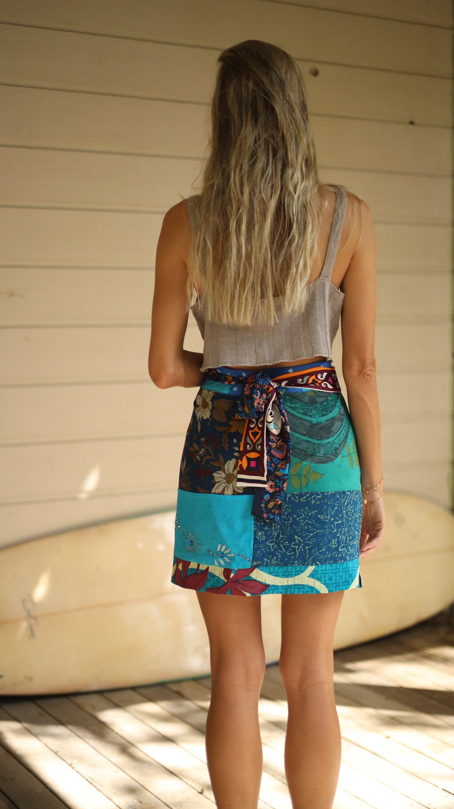 Wrap Skirt Ocean 02, O/S