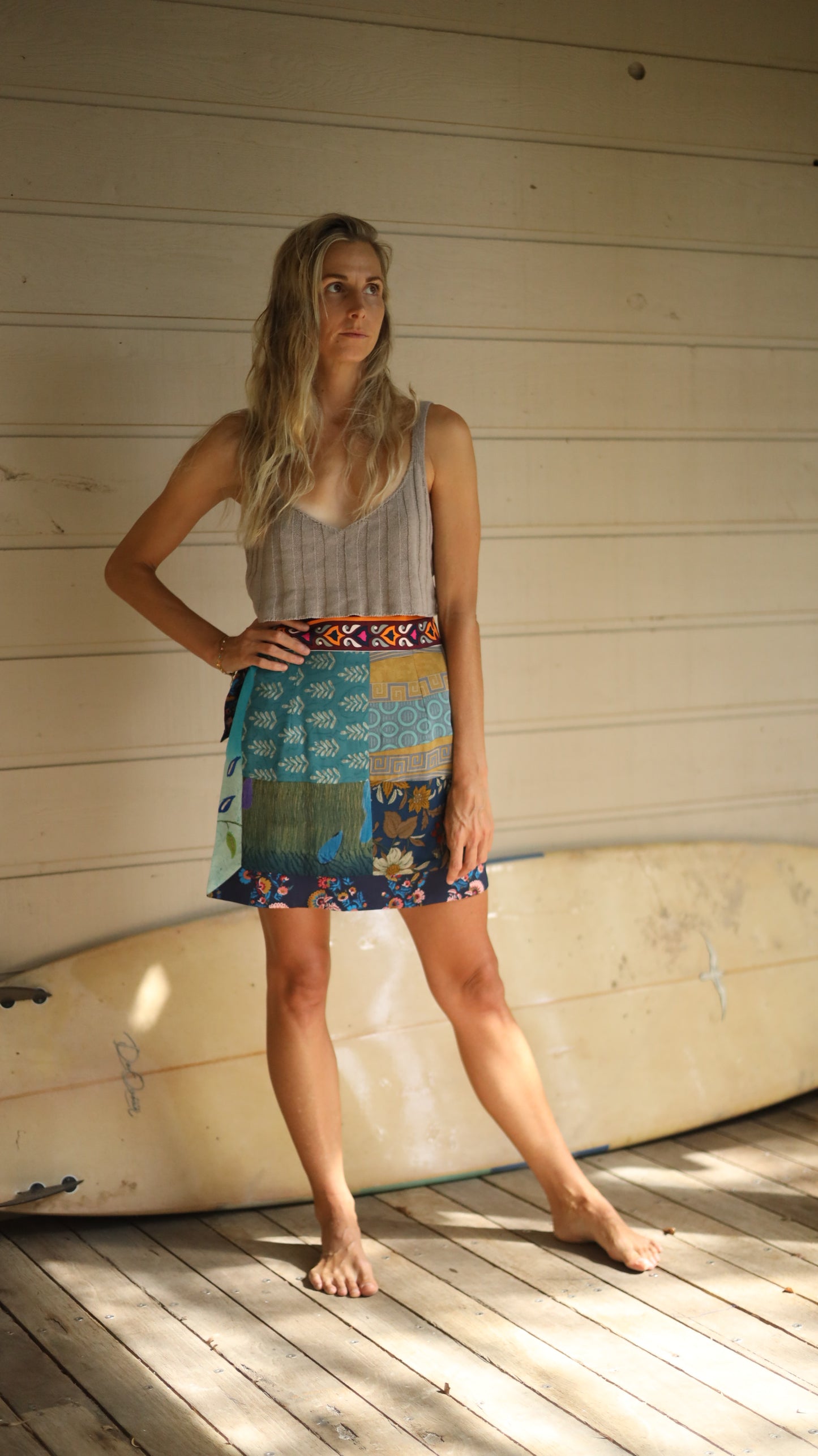 Wrap Skirt Ocean 02, O/S