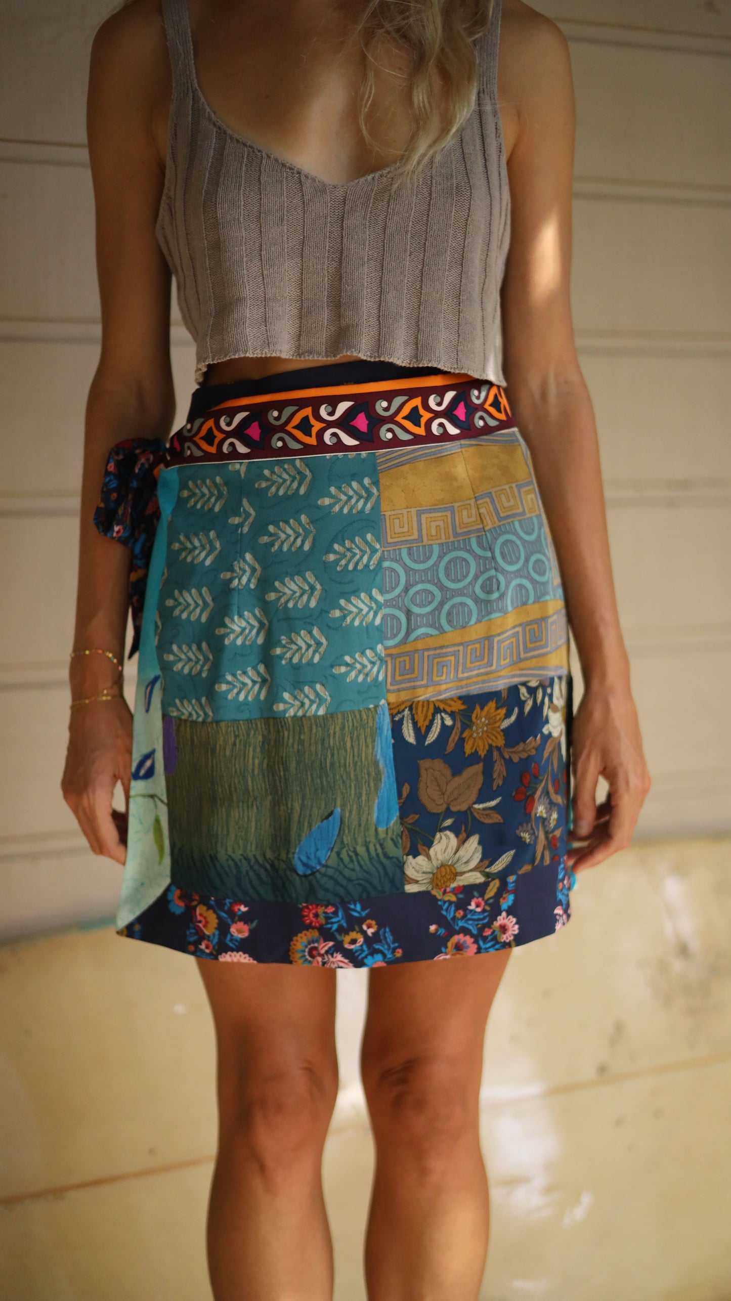 Wrap Skirt Ocean 02, O/S