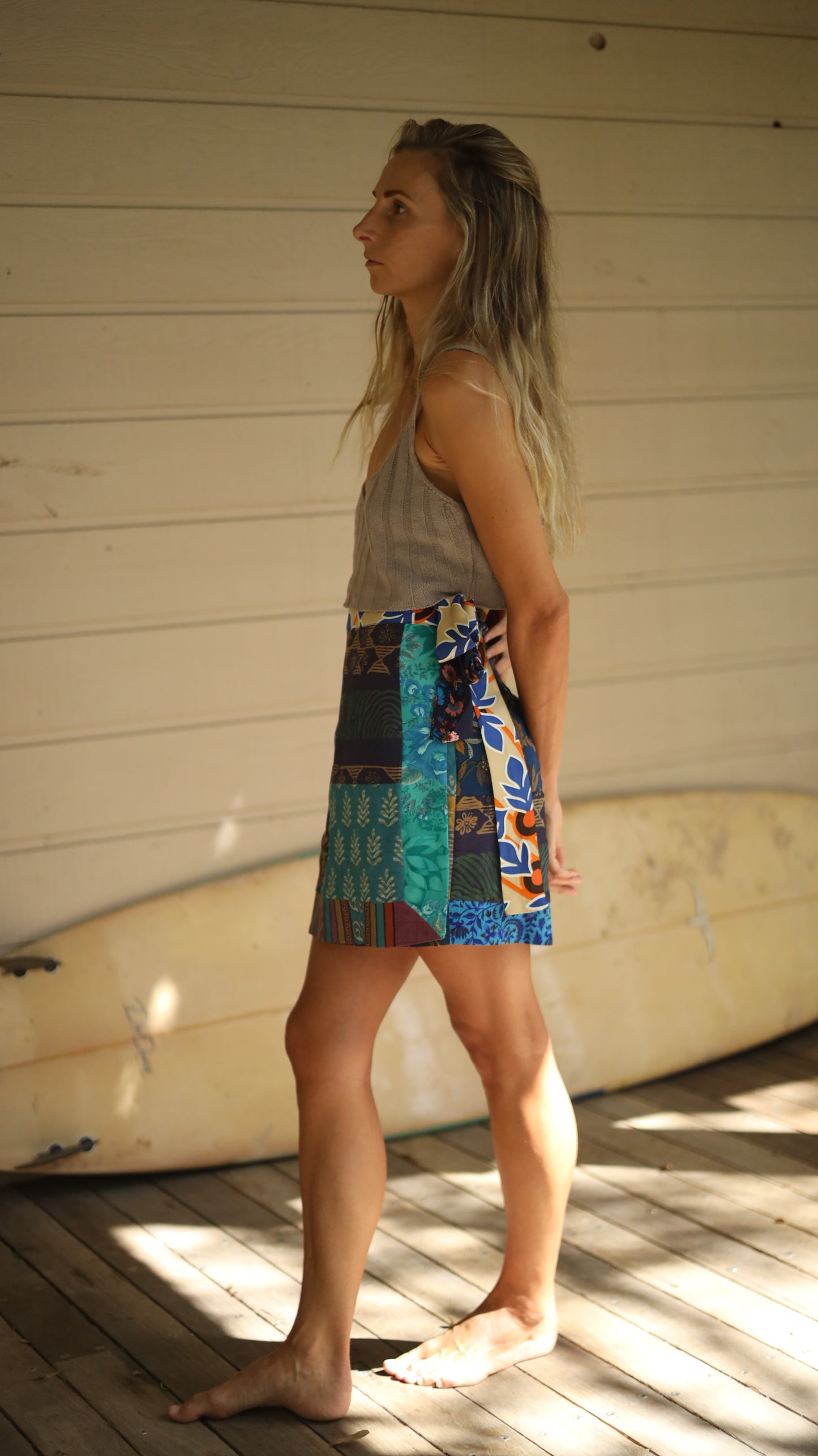 Wrap Skirt Ocean 03, O/S