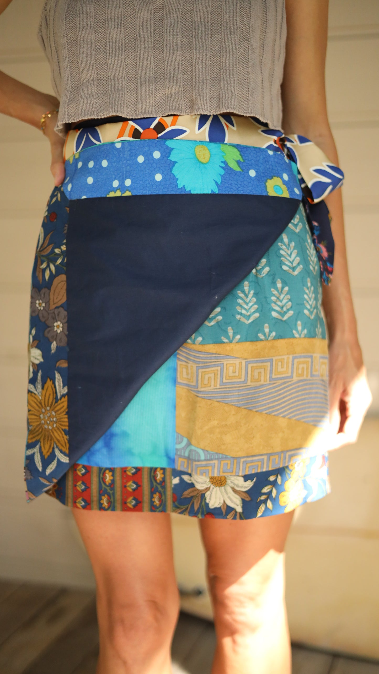 Wrap Skirt Ocean 03, O/S