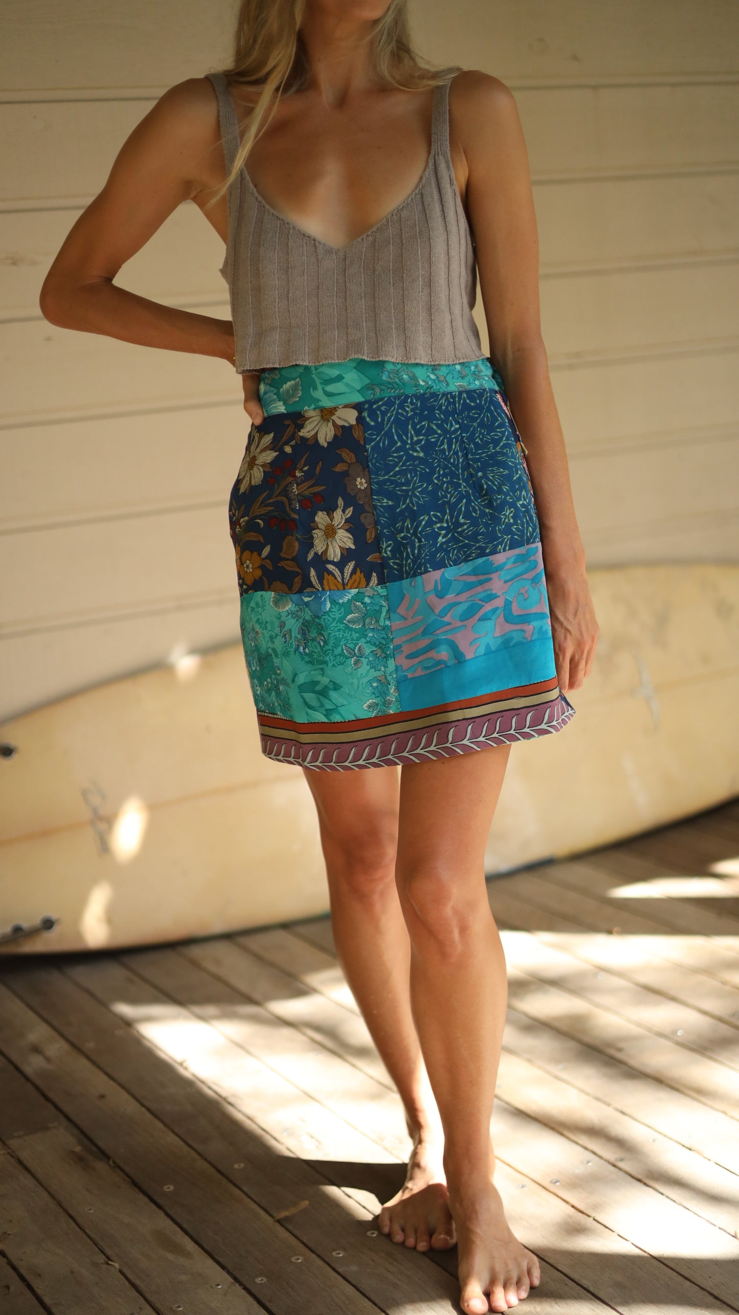 Wrap Skirt Ocean 04, O/S