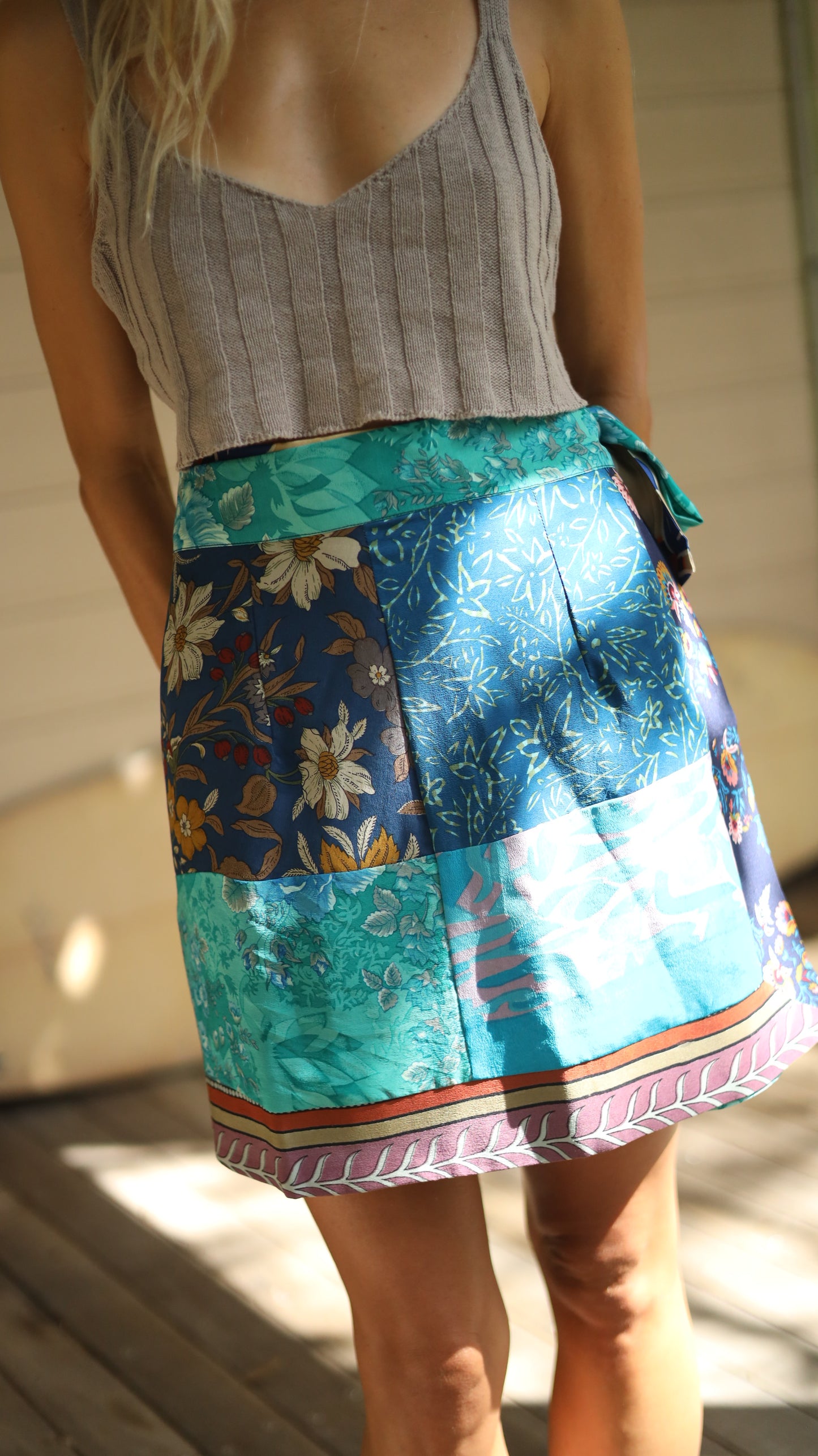 Wrap Skirt Ocean 04, O/S