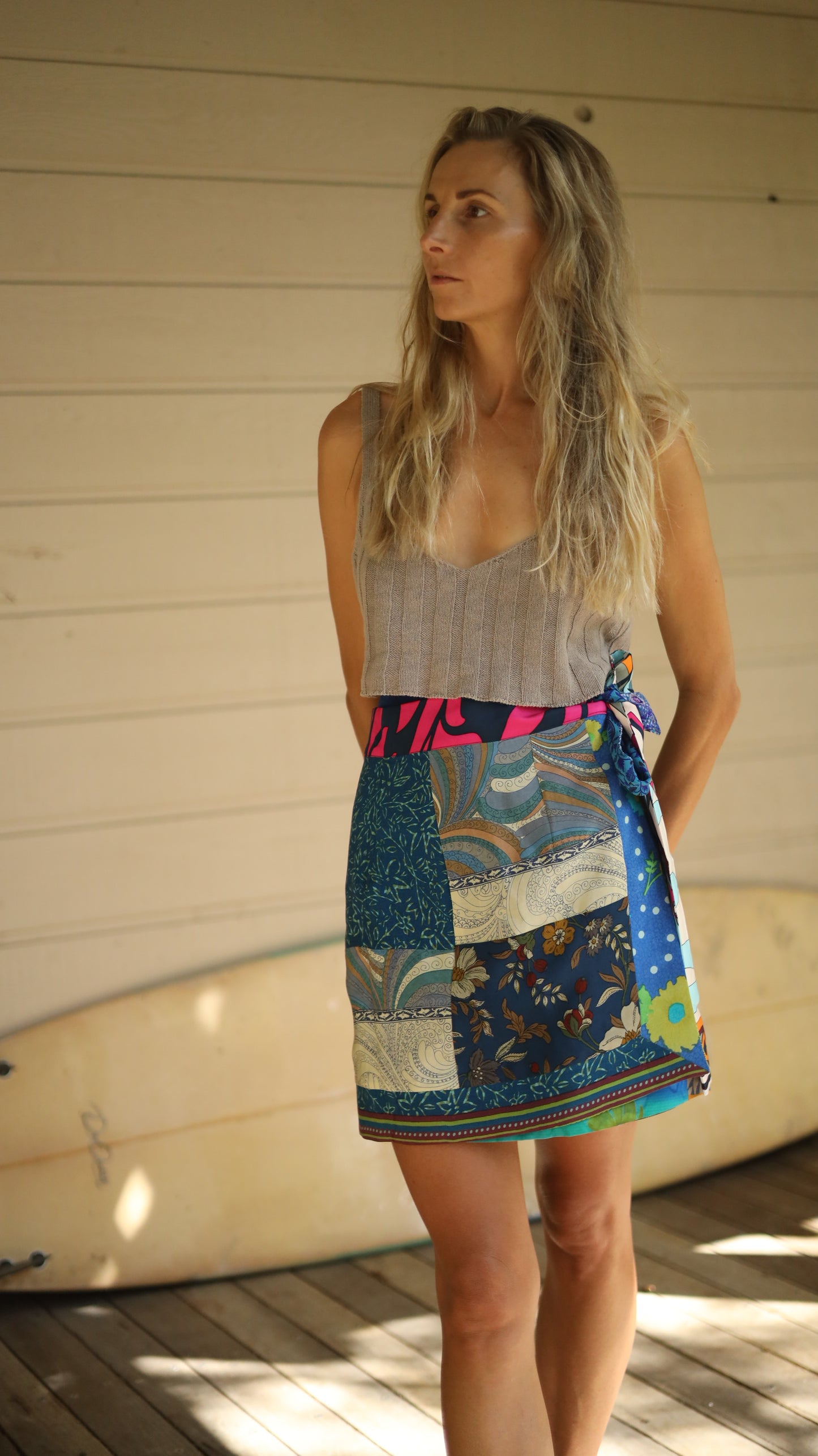 Wrap Skirt Ocean 05, O/S