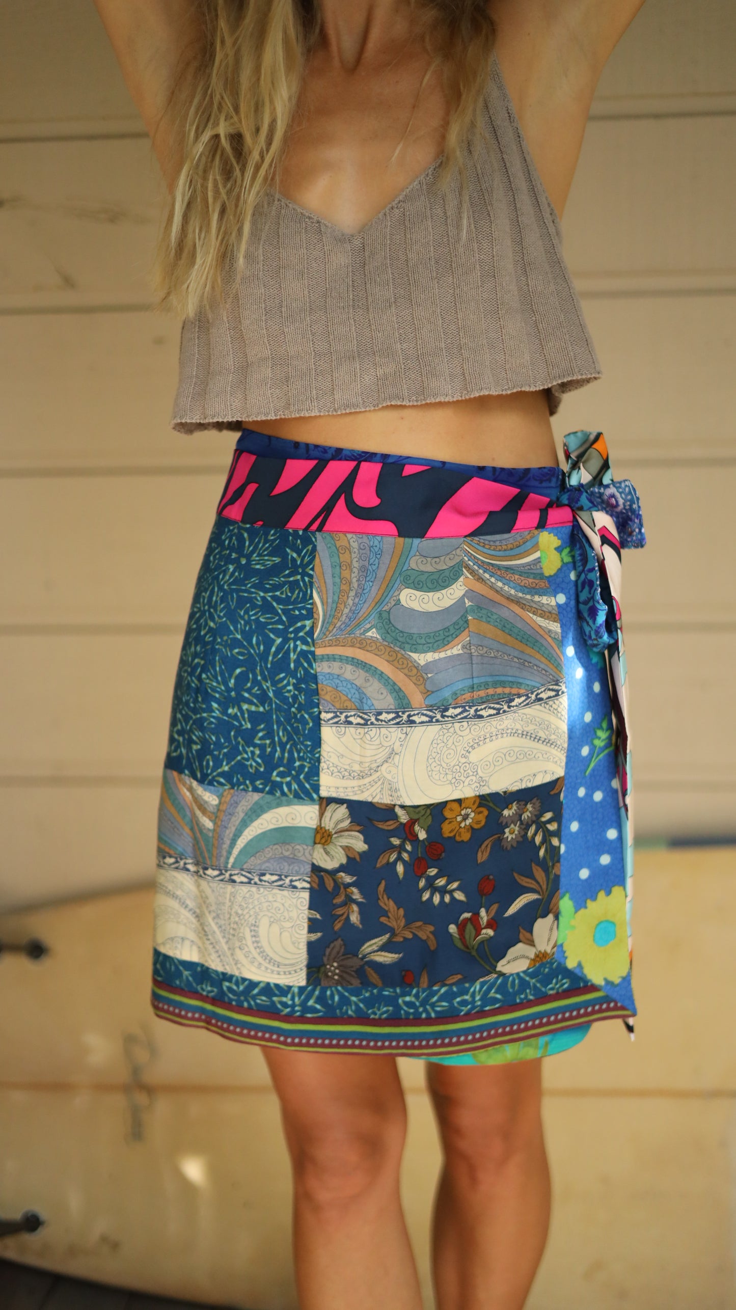 Wrap Skirt Ocean 05, O/S