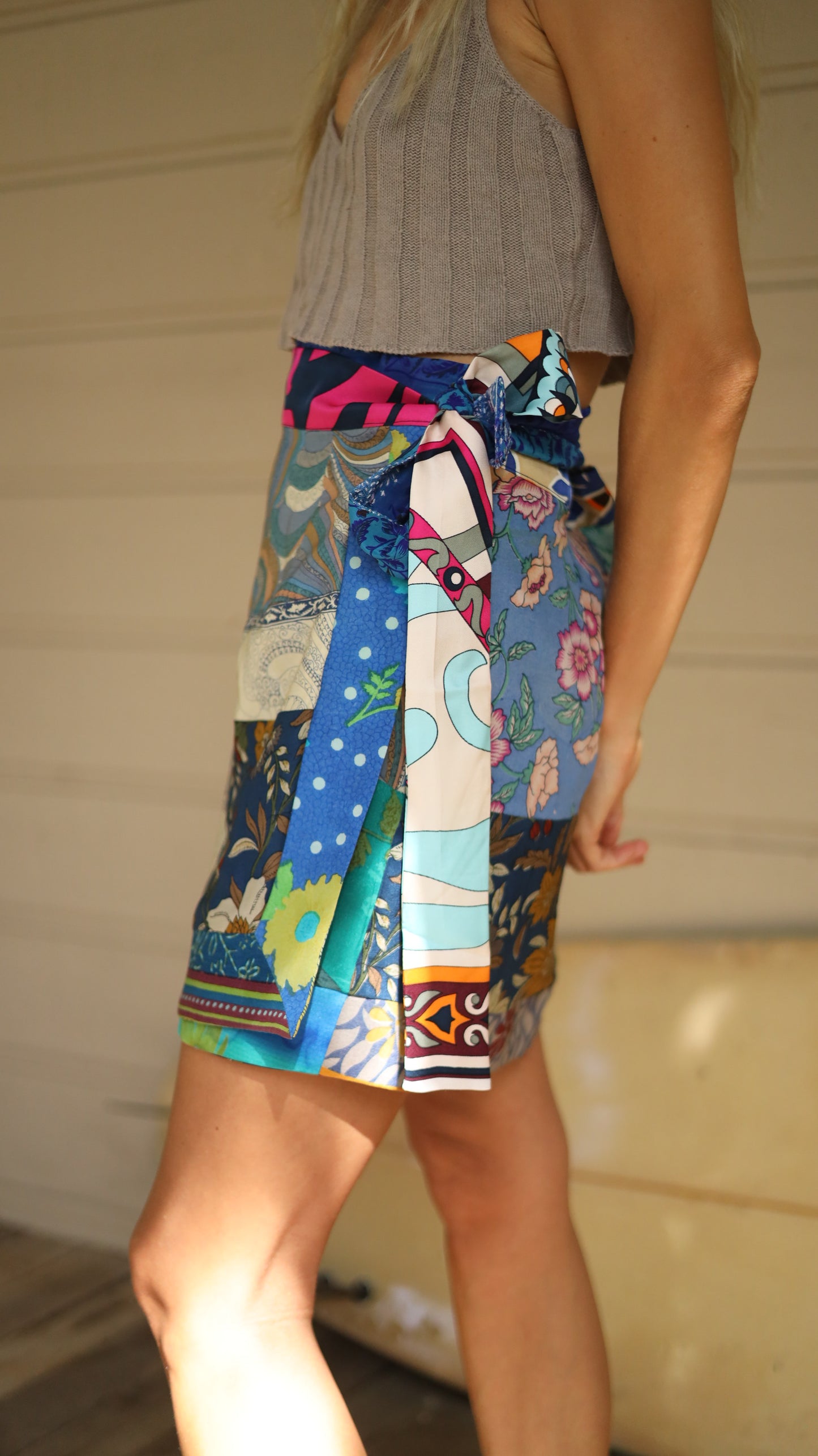 Wrap Skirt Ocean 05, O/S