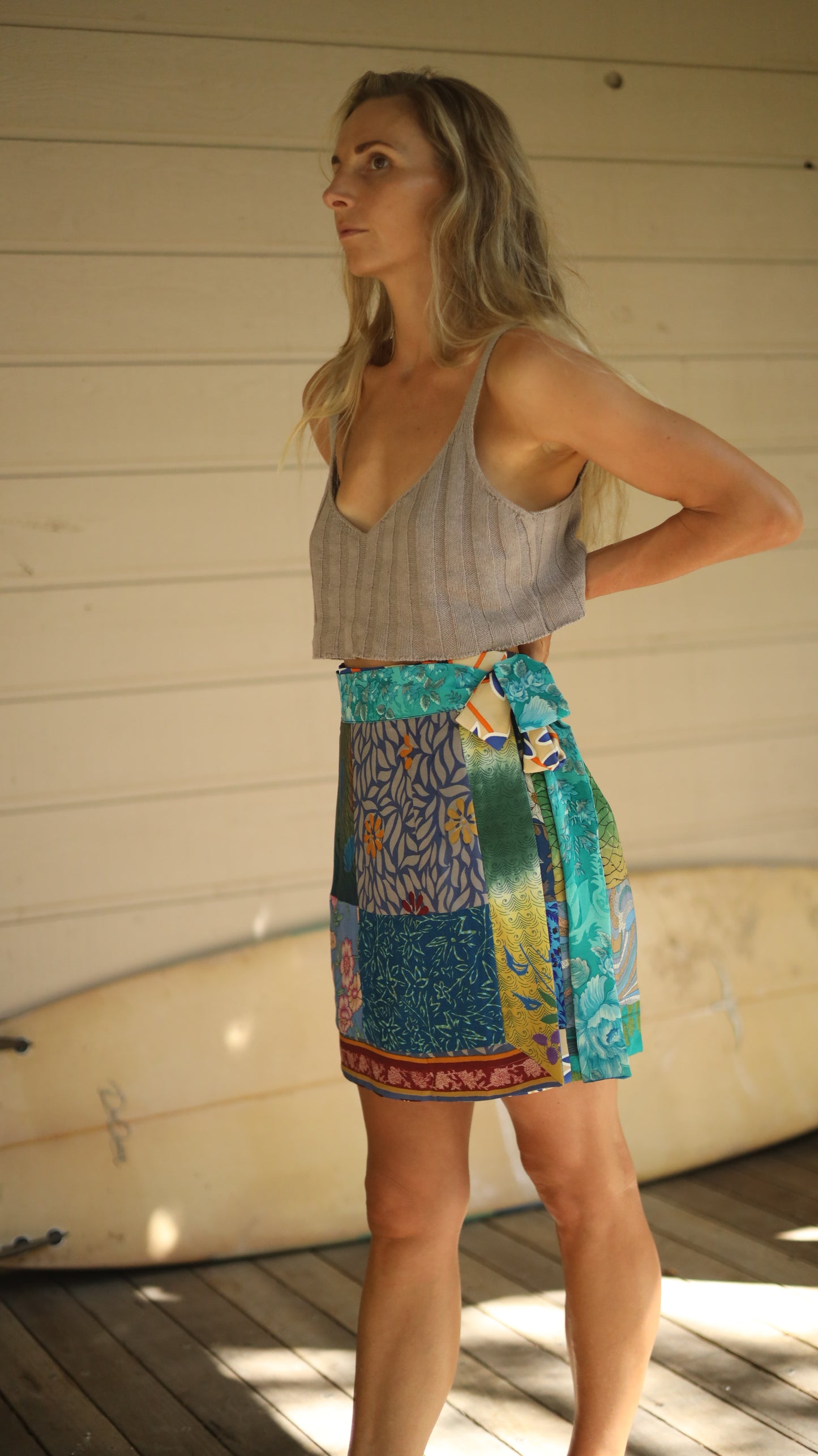 Wrap Skirt Ocean 06, O/S