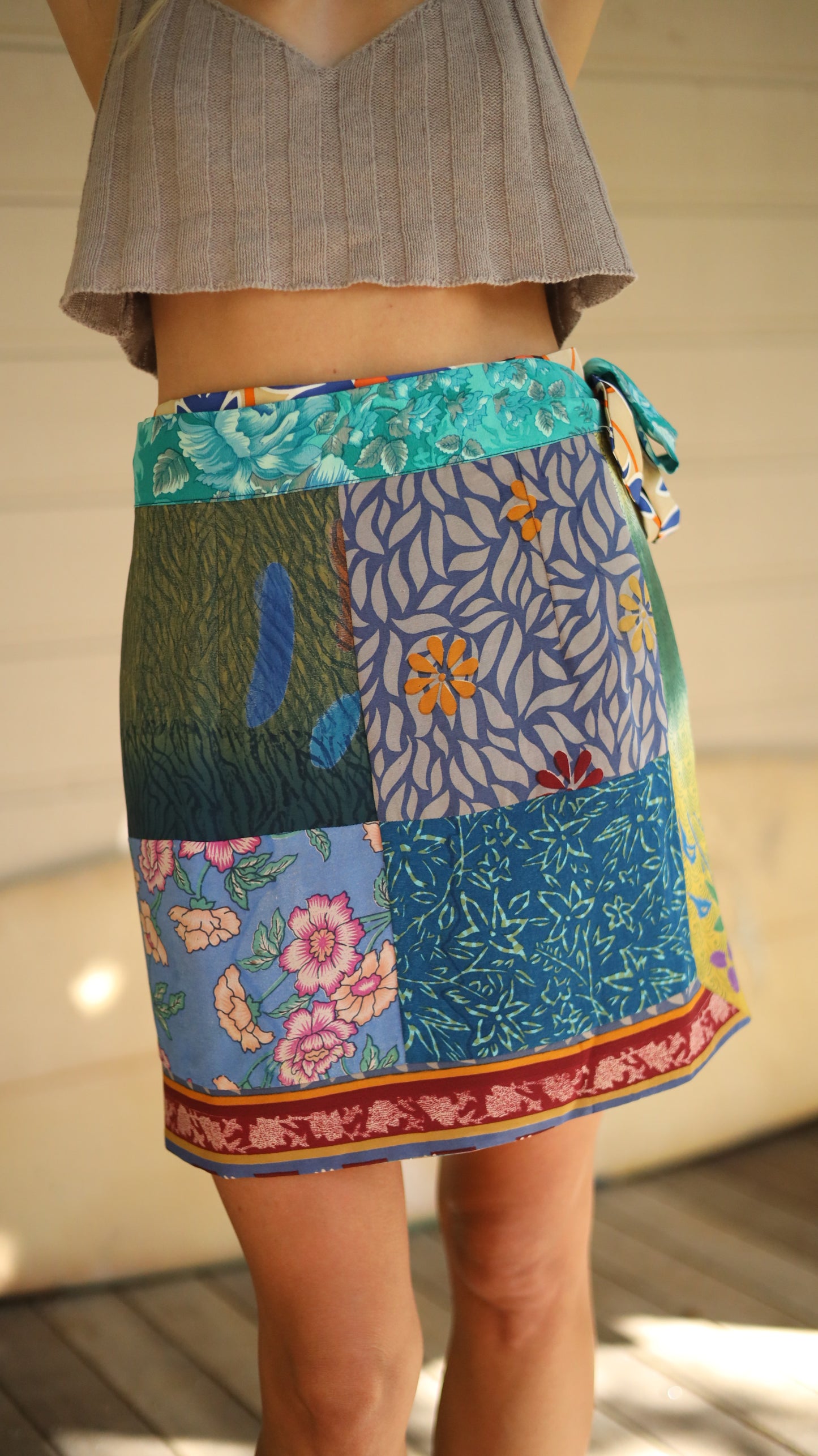 Wrap Skirt Ocean 06, O/S