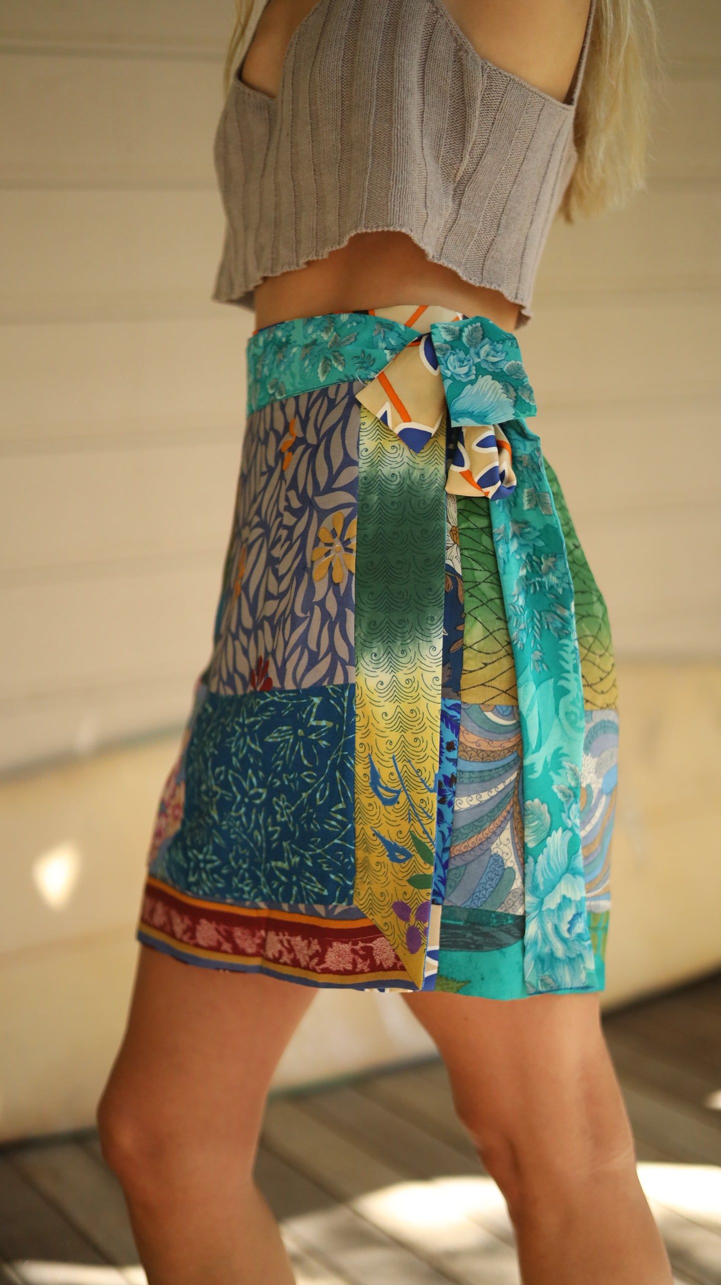 Wrap Skirt Ocean 06, O/S