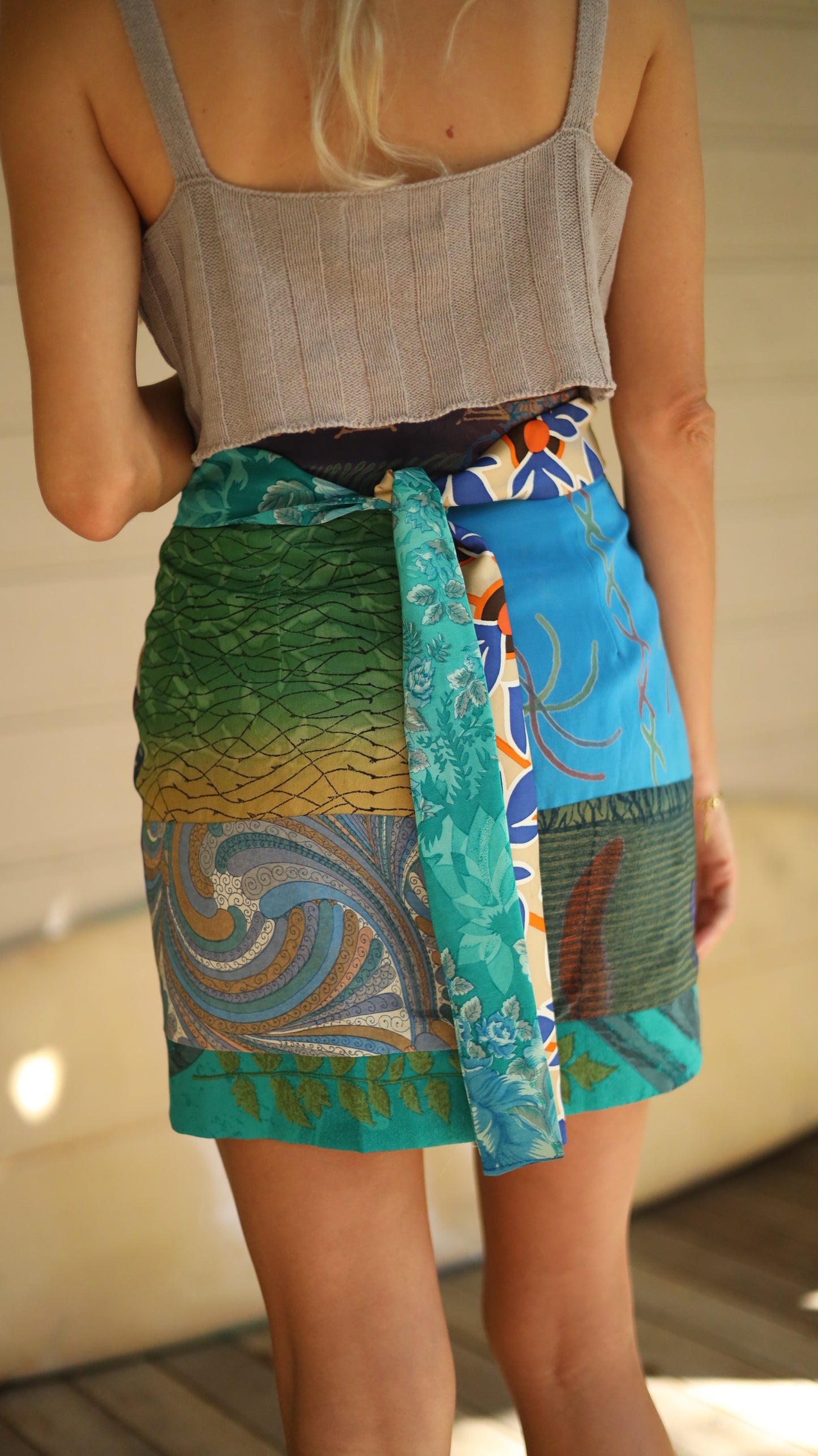 Wrap Skirt Ocean 06, O/S