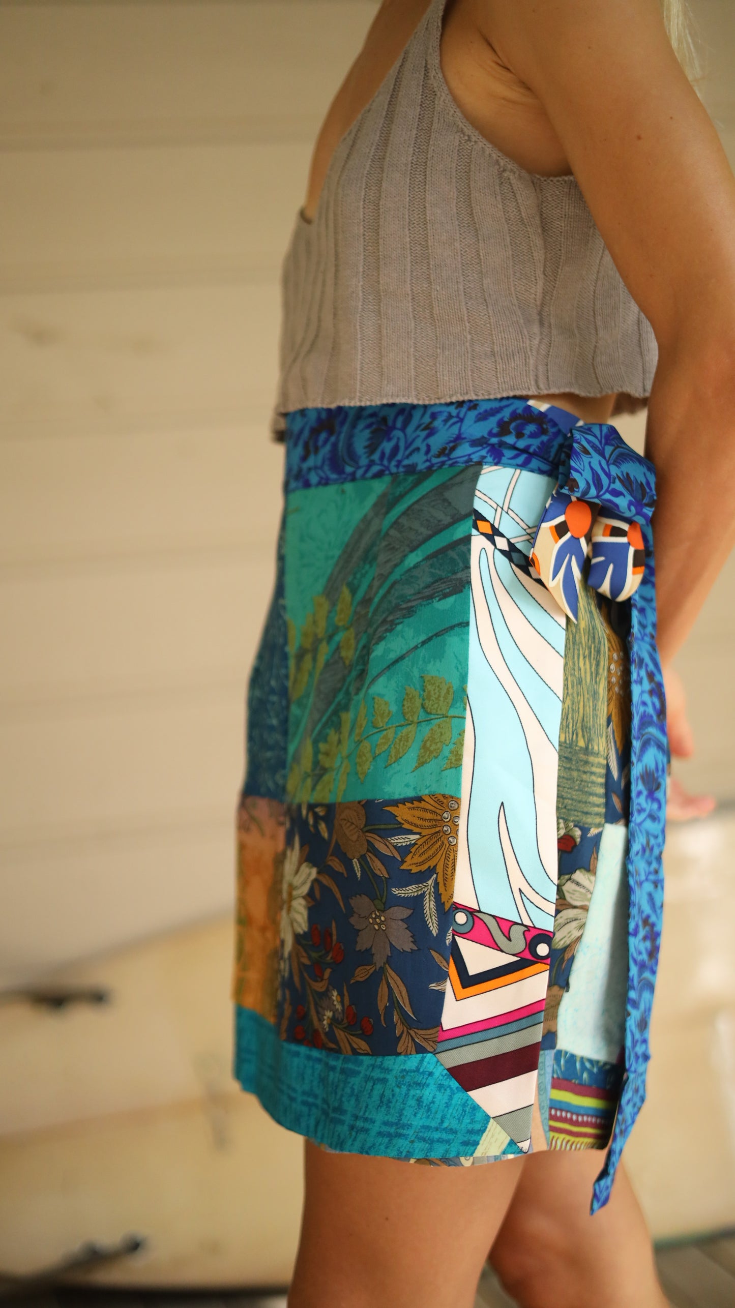 Wrap Skirt Ocean 07, O/S